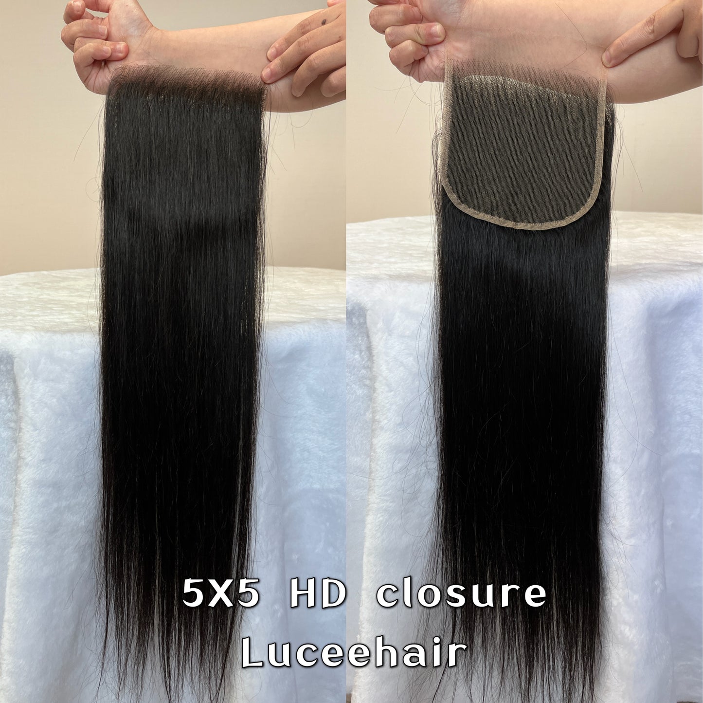 Lucee Straight 12A 4X4/5X5/13X4/13X6 HD Lace Frontal/Closure