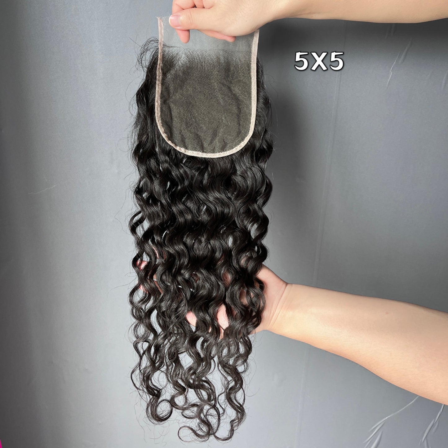 Top Raw Hair Water Wave 5X5 13X4 13X6 HD Lace Closure