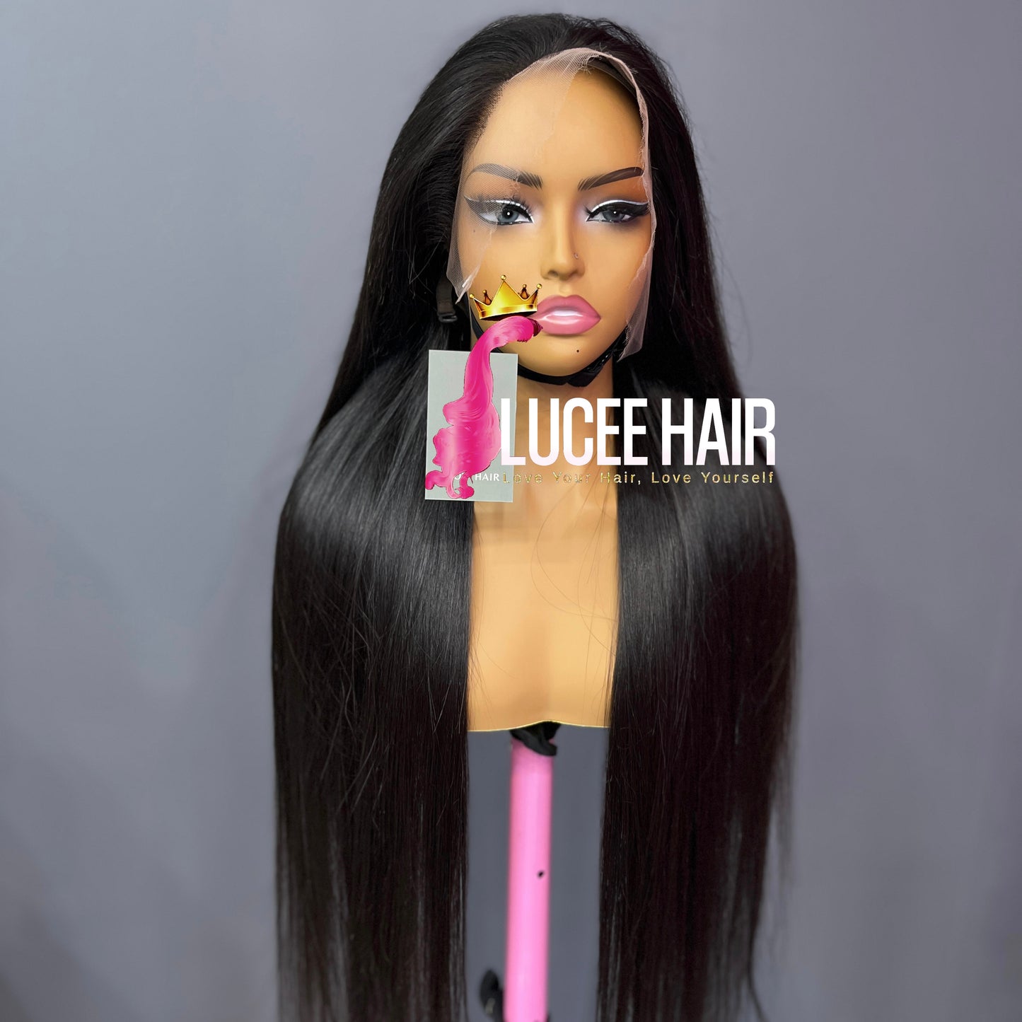 200% Density Raw Hair Lace Wig Staight 5X5 13X4 HD Lace Frontal Wig