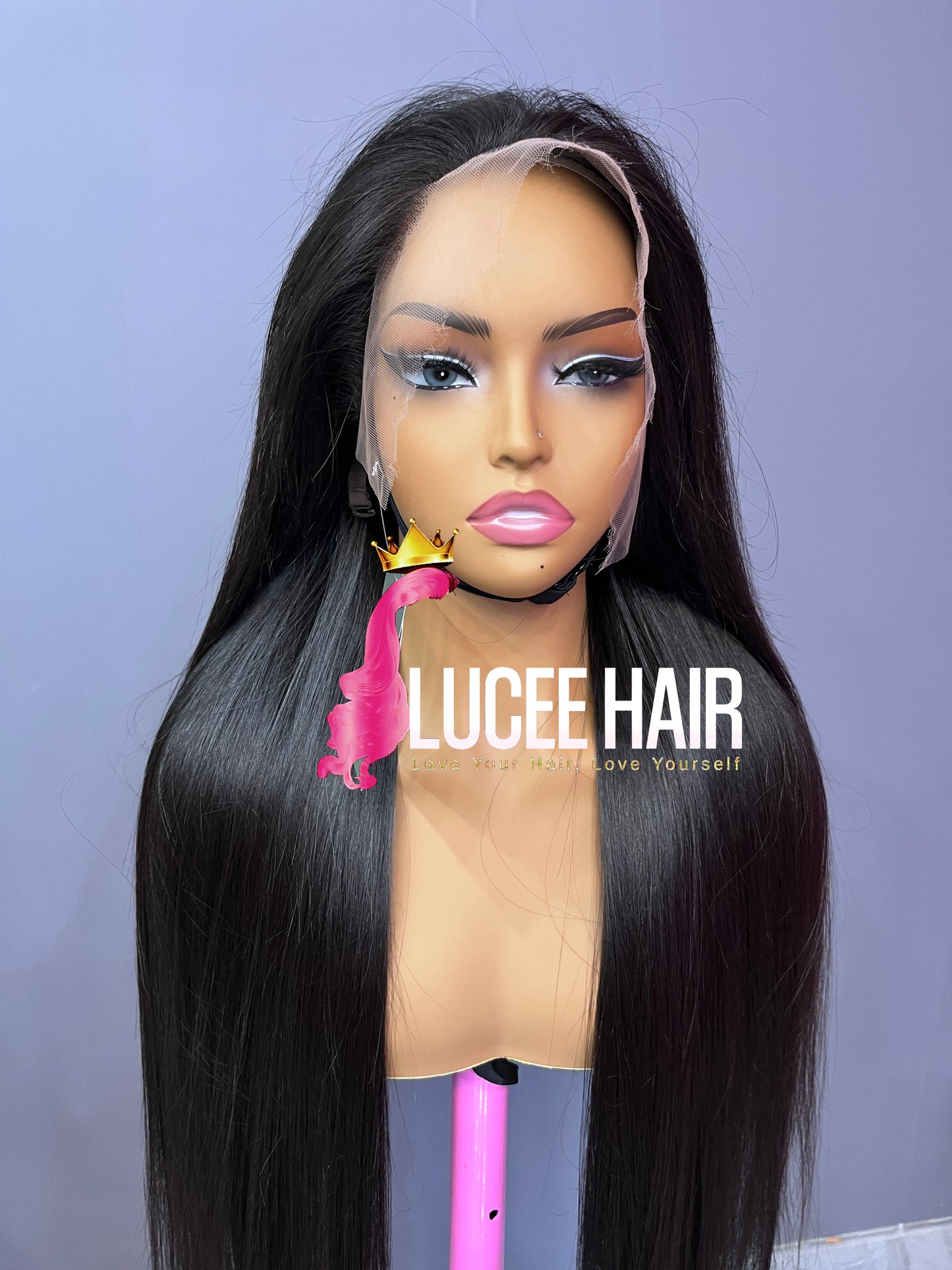 200% Density Raw Hair Lace Wig Staight 5X5 13X4 HD Lace Frontal Wig