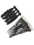 Deep Wave 4PCS Bundles & 1PC 13x4 Lace Frontal | Transparent & HD Lace | 100% Human Hair | Top Virgin Hair