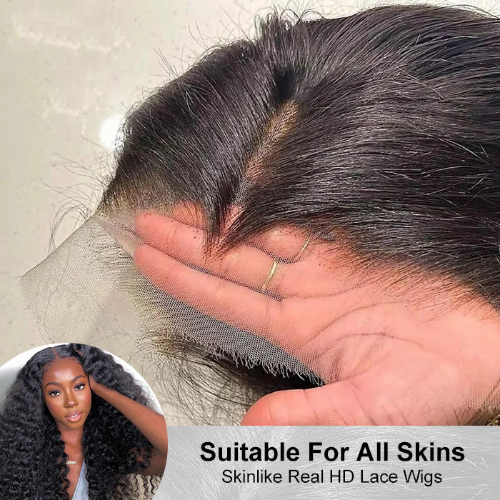 13x6 Water Wave Glueless Lace Wig | HD Lace & Transparent Lace | 200% & 250% Density | Boruihair 100% Human Hair