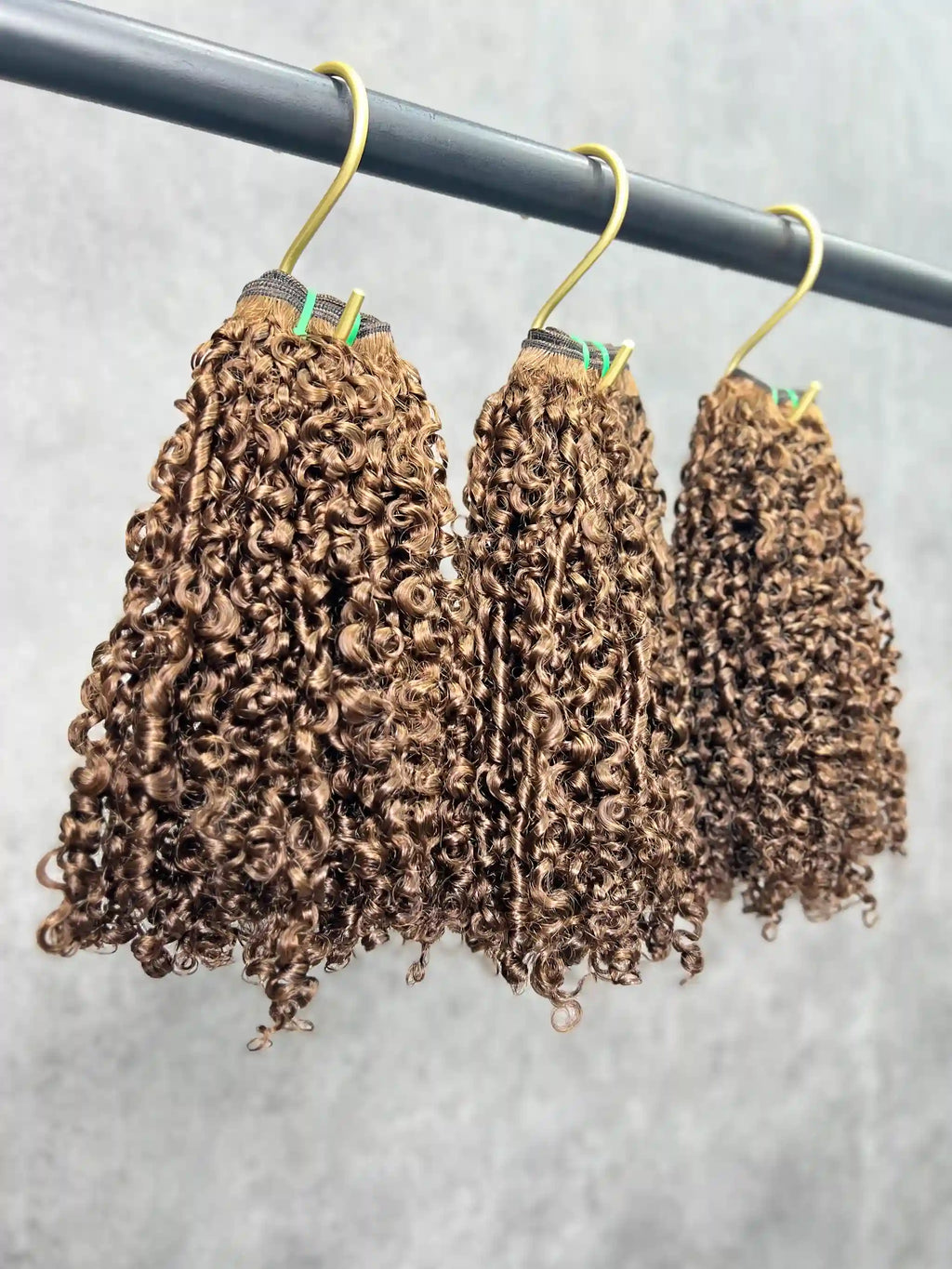 3PCS Super Double Drawn Color #4 Pixie Curly Hair Bundles | 12–30 Inch |  Boruihair | 100% Human Hair