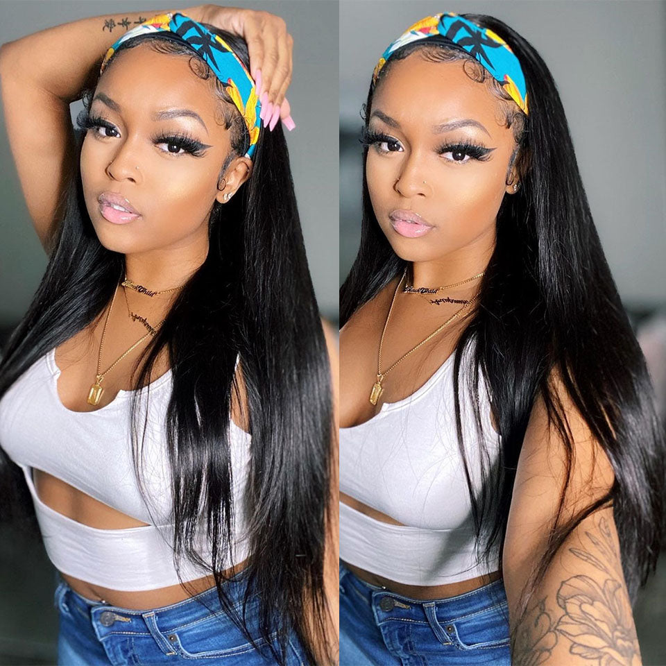 Straight | Virgin Hair | Wear & Go Half Wig | 3 In 1 Wig No Glue Half Wig | 100% Human Hair