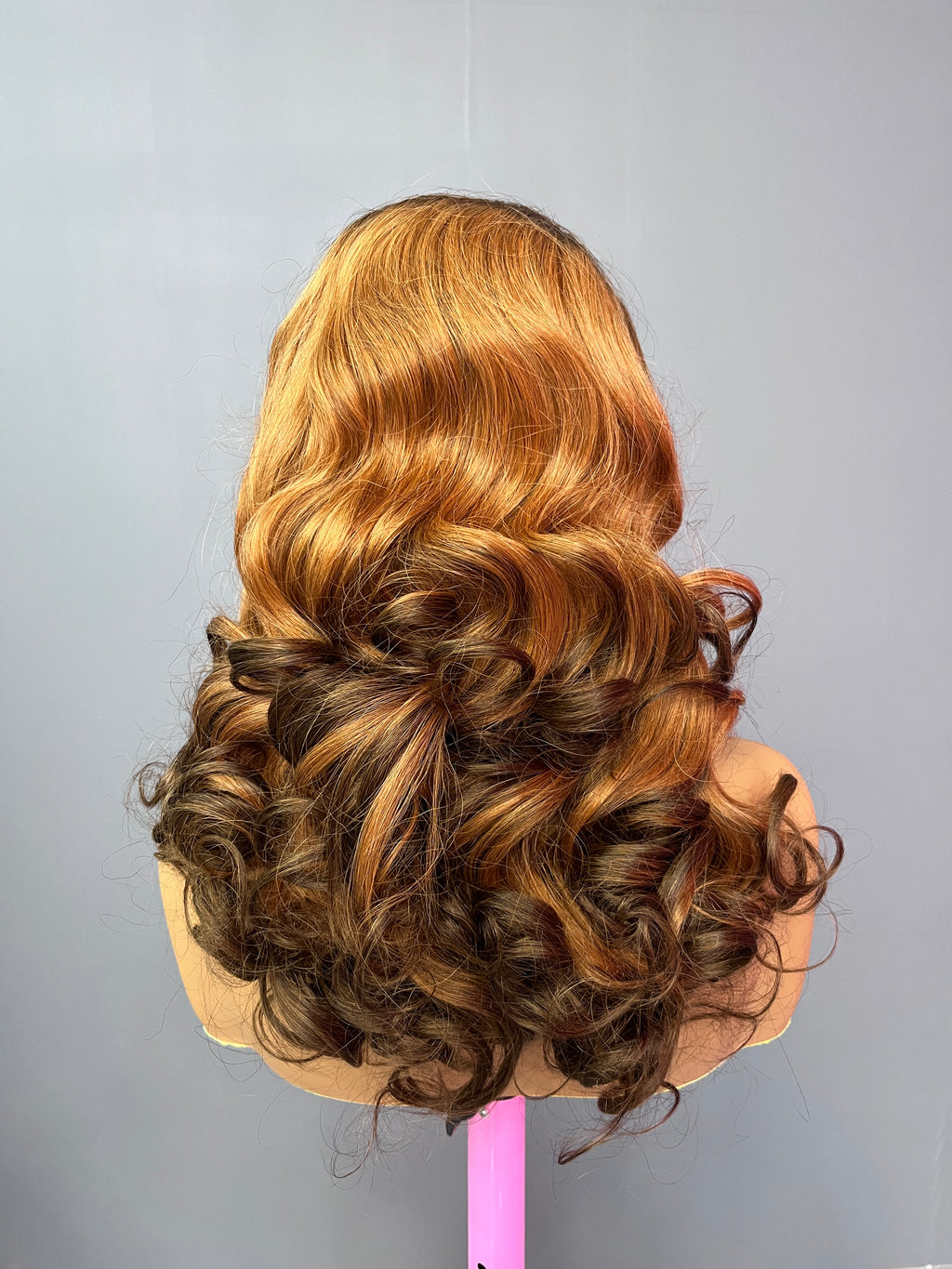 Color Lace Wig 13X4 Transparent Lace Bouncy Curly Lace Frontal Wig