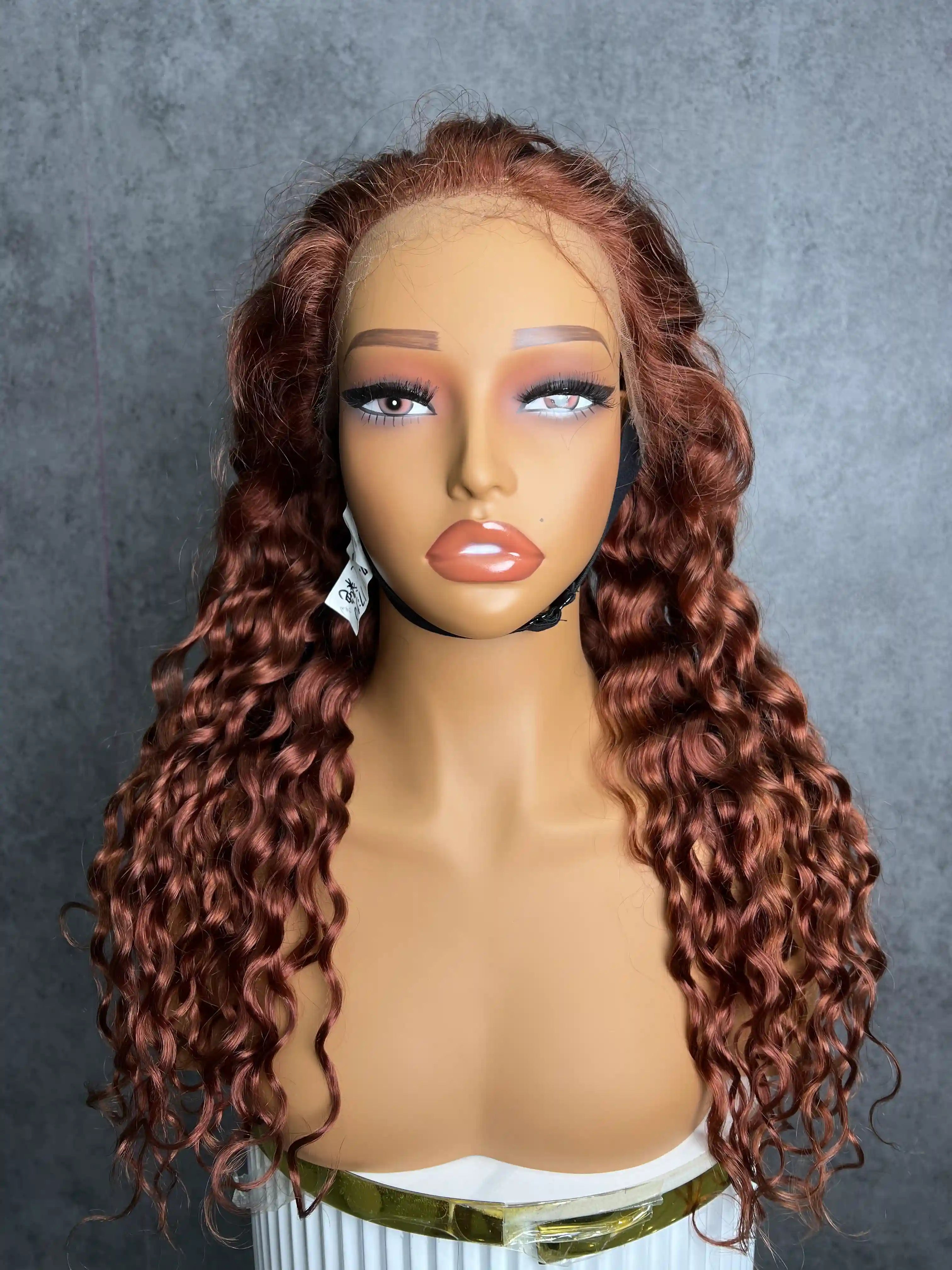 200% Density 33# Water Wave HD Frontal Lace Color Wig | 13x4, 13x6 Frontal | 100% Human Hair