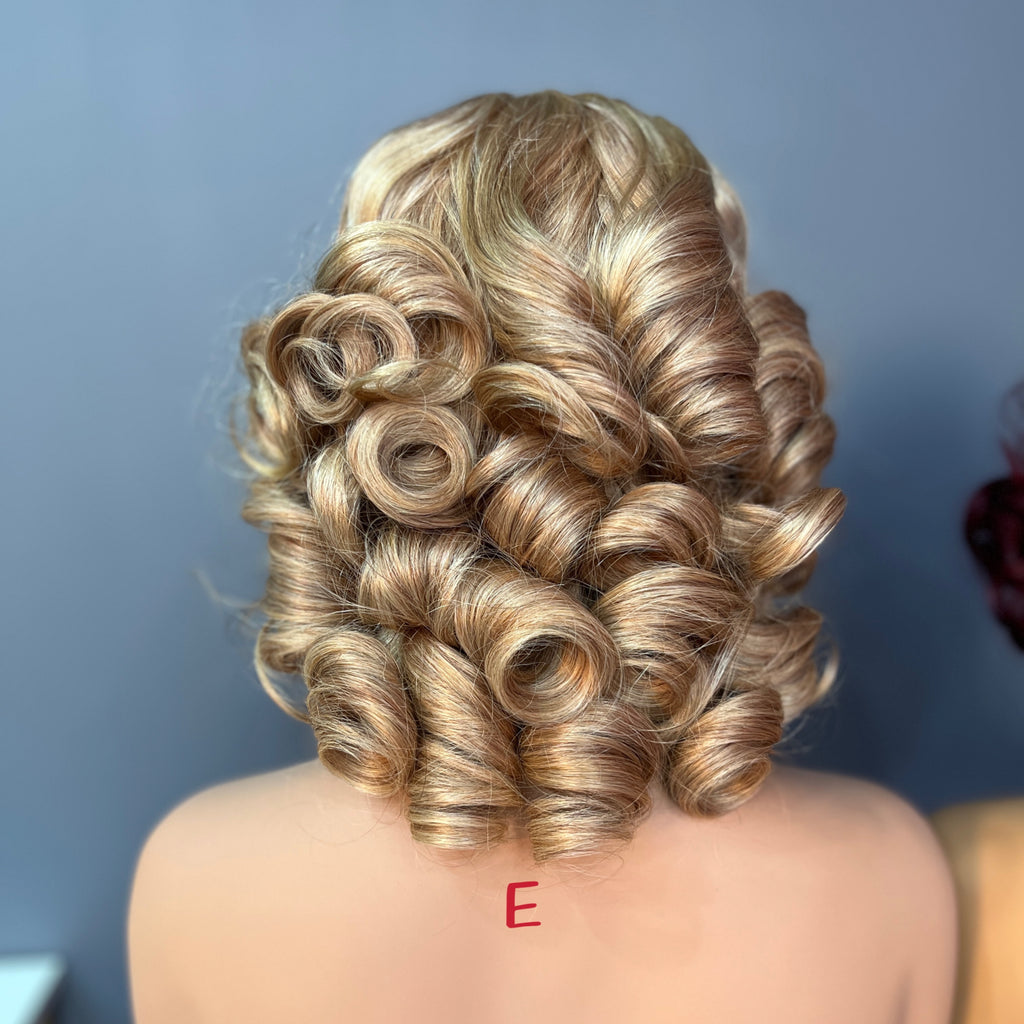 Color Wig 5X5 Transparent Lace Closure Wig Transparent Lace Wig Bouncy Curly Lace Frontal Wig
