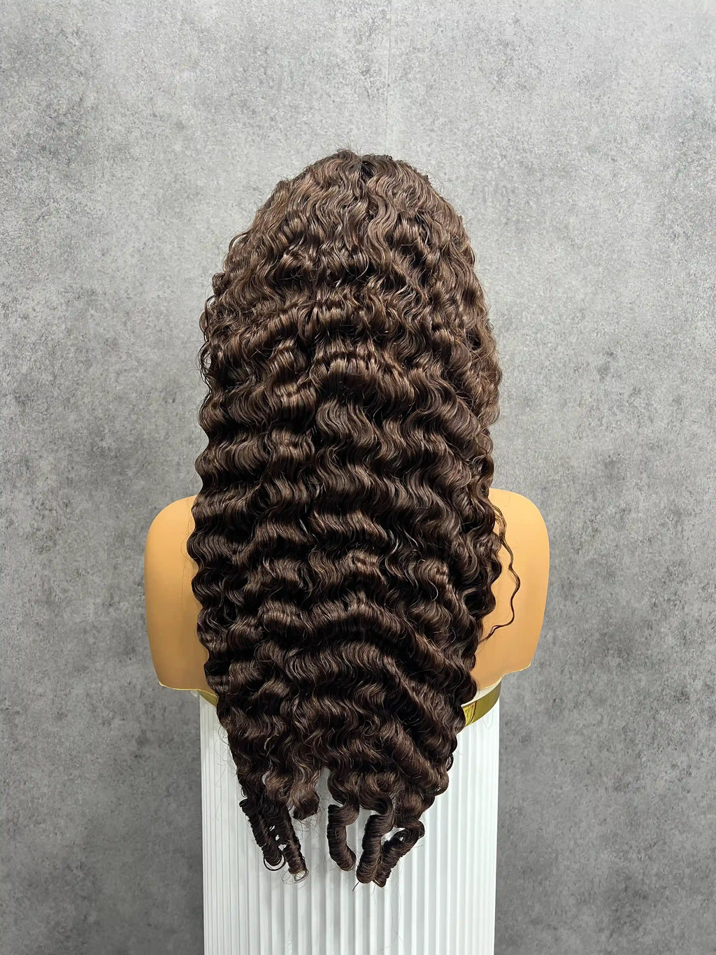 Spiral Burmese Curly Virgin Hair 2# Colorful Closure Lace Wig BoruiHair| 5x5 Closure & 13x4 Frontal| 100% Human Hair