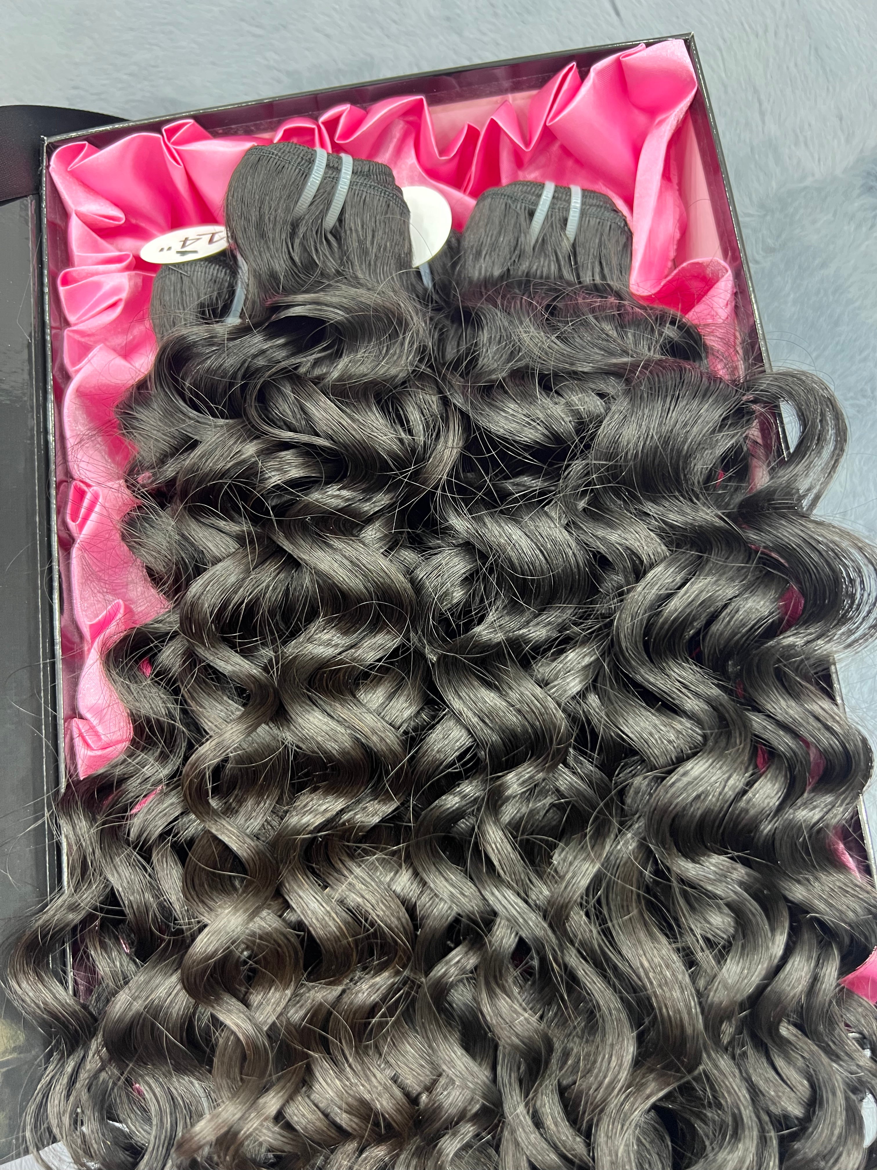 4PCS Water Wave Top Raw Hair Bundles | 12–40 Inch |  Boruihair | 100% Human Hair