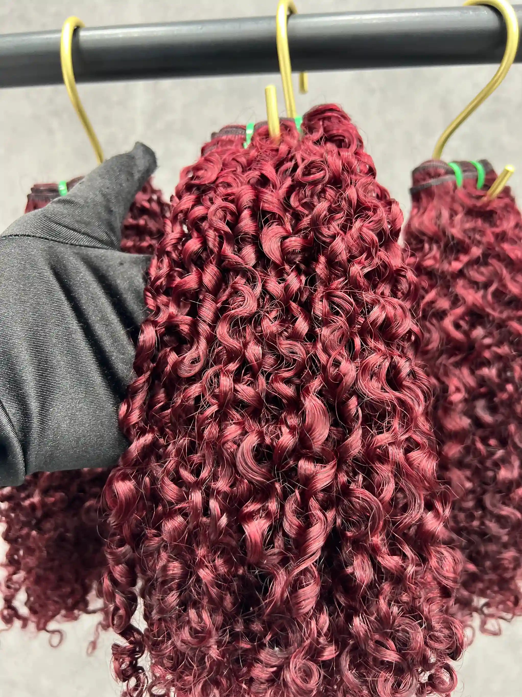 3PCS Super Double Drawn Color 99J Pixie Curly Hair Bundles | 12–30 Inch |  Boruihair | 100% Human Hair