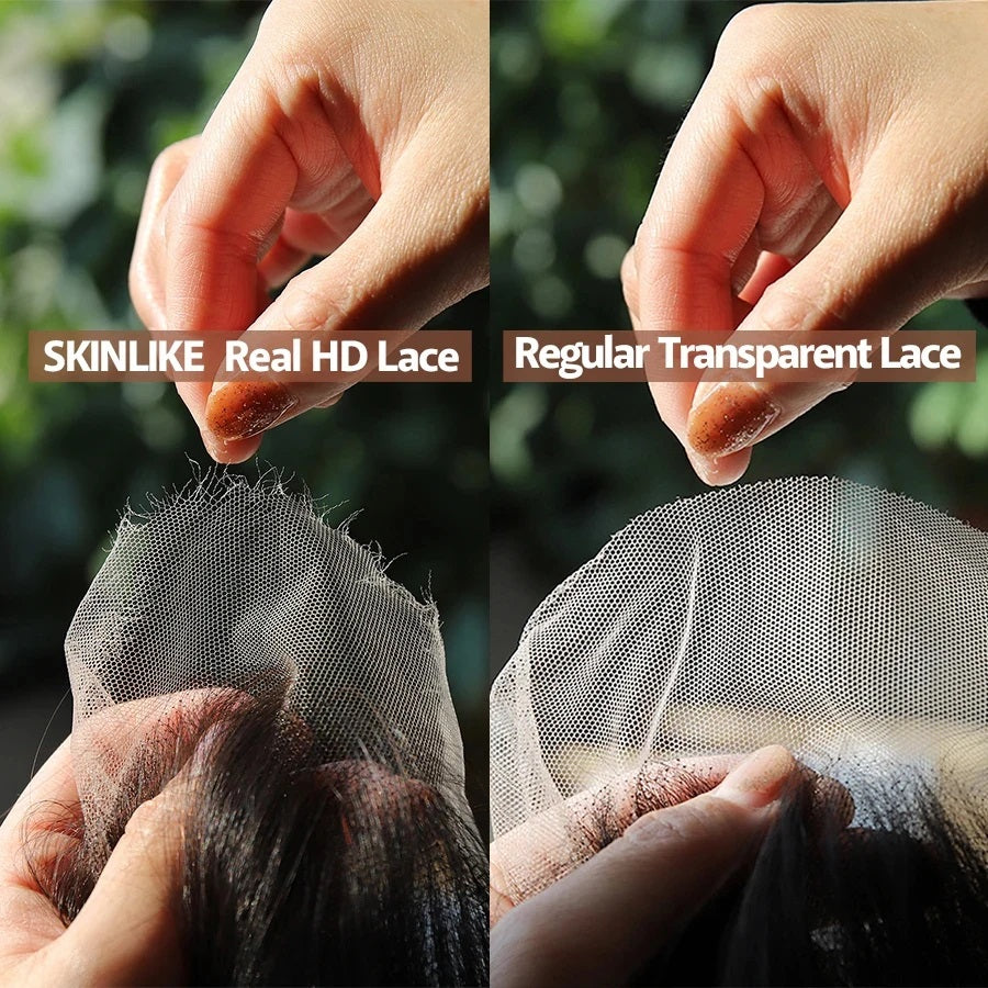 Natural Wave 4PCS Bundles & 1PC Closure or Frontal – 5x5, 13x4 & 13x6 | 100% Human Hair | Transparent Lace Wig | Boruihair