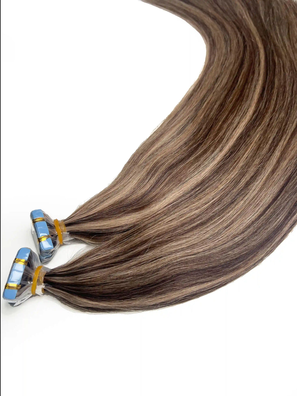 Ombre P4/10 Tape in Hair Extensions 20pcs 50g/pack Seamless Skin Weft Hair | 100% Human Hair | BORUIHAIR