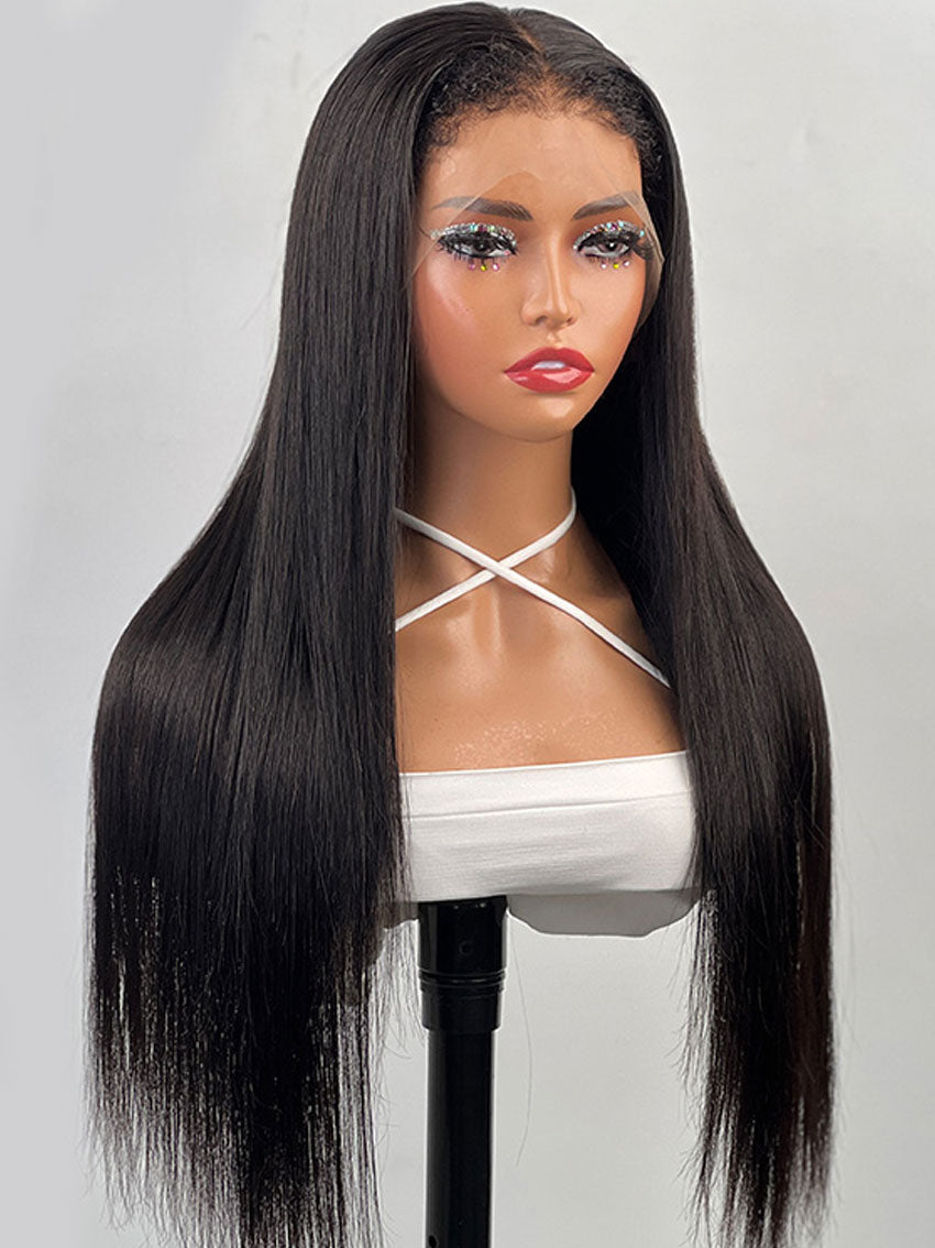 4C Edges Baby Hair Lace Wig | 13x4 & 13x6 HD Lace Frontal Wig| Natural Hairline Straight Wig