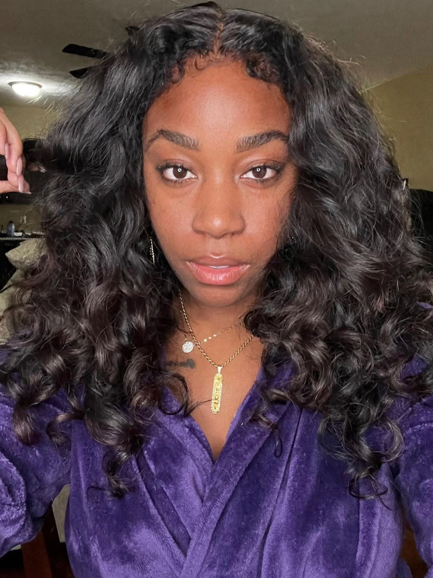 4C Edges Baby Hair Lace Wig | 13x4 & 13x6 HD Lace Frontal Wig| Natural Hairline Water Wave Wig