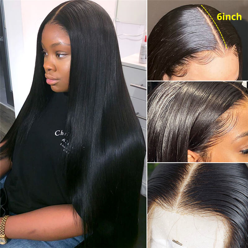 13x6 Straight Glueless Lace Wig | HD Lace & Transparent Lace | 200% & 250% Density | Boruihair 100% Human Hair
