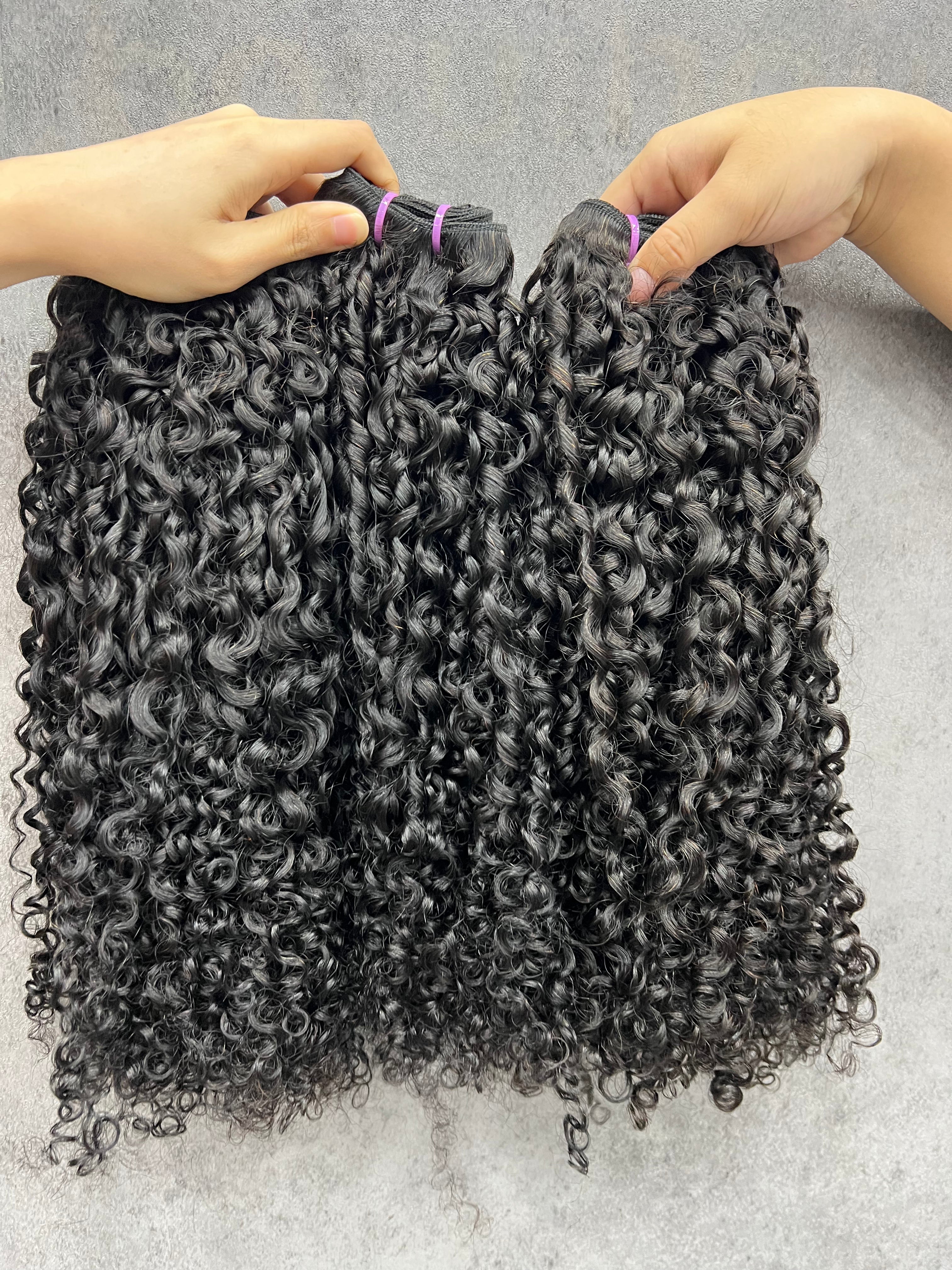 3PCS 12A Virgin Hair Pixie Curly Hair Bundles | 100% Human Hair
