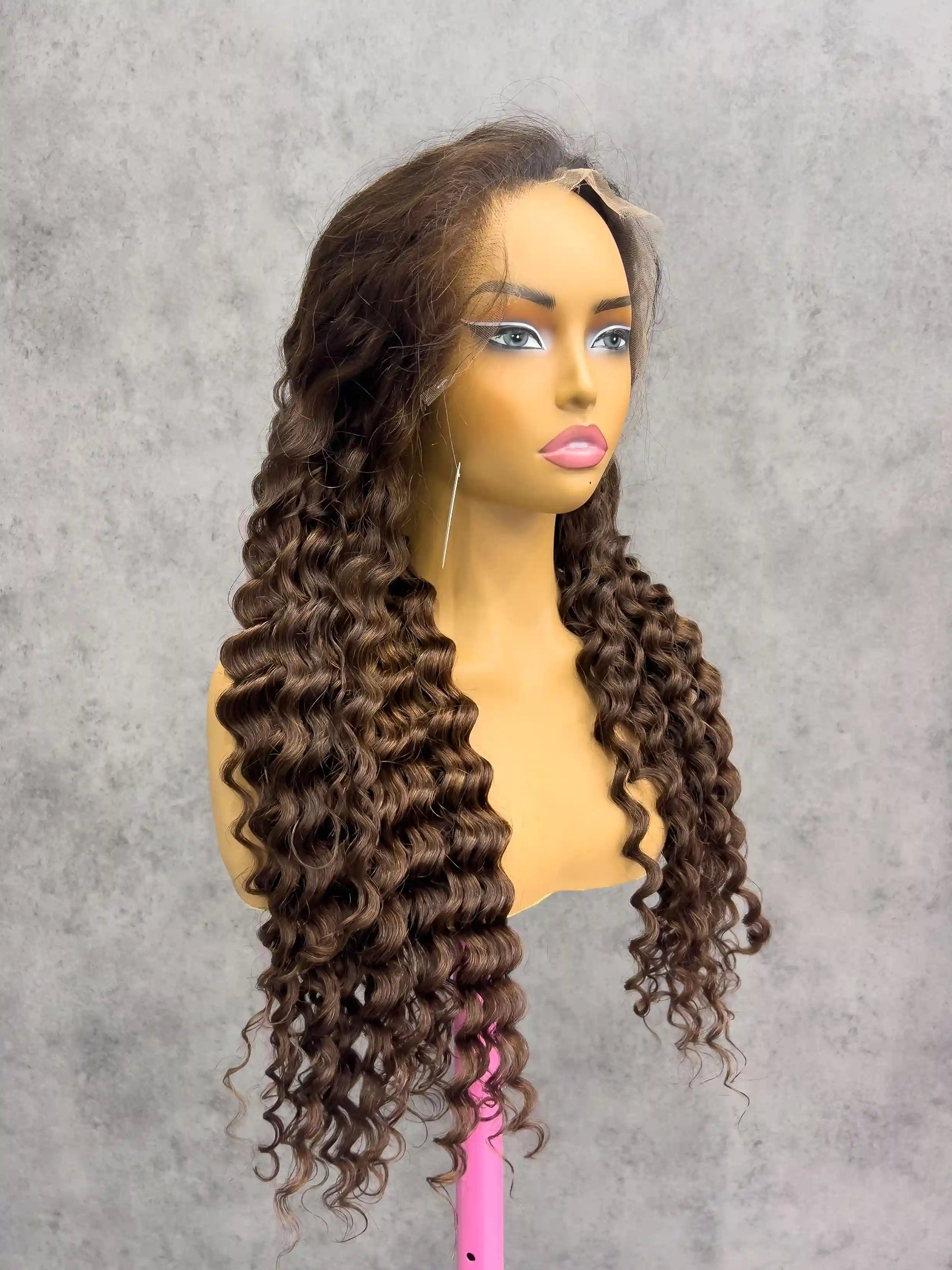 4# Deep Wave 250% Density HD Lace Color Wig | 13x4, 13x6 Frontal | 100% Human Hair | Boruihair