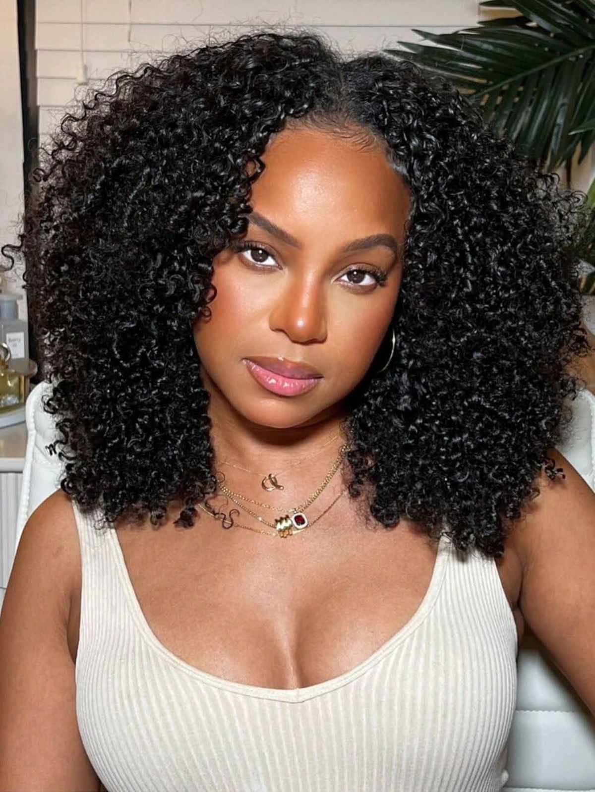 Kinky Curly | Virgin Hair | Wear & Go Half Wig | 3 In 1 Wig No Glue Half Wig | 100% Human Hair