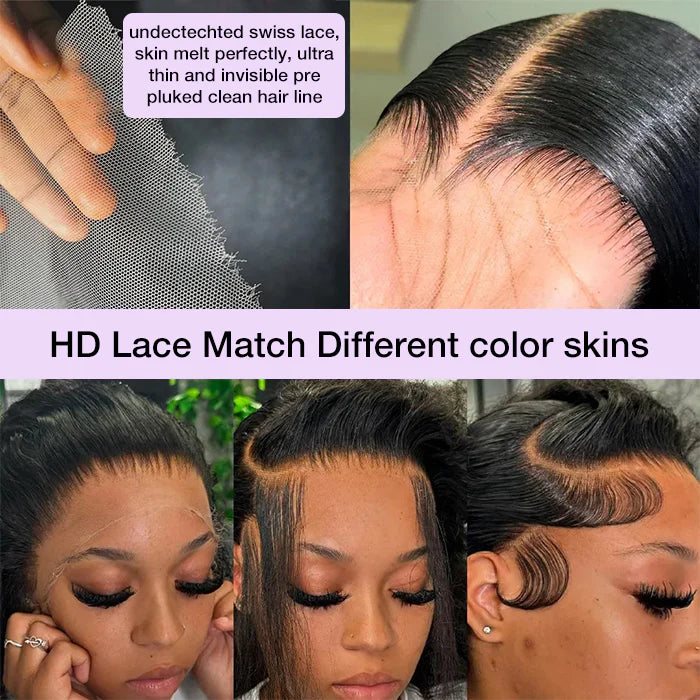 Pre-Bleach Knots Boruihair Deep Wave HD Lace Wig | 13x4, 13x6 Frontal | 100% Human Hair
