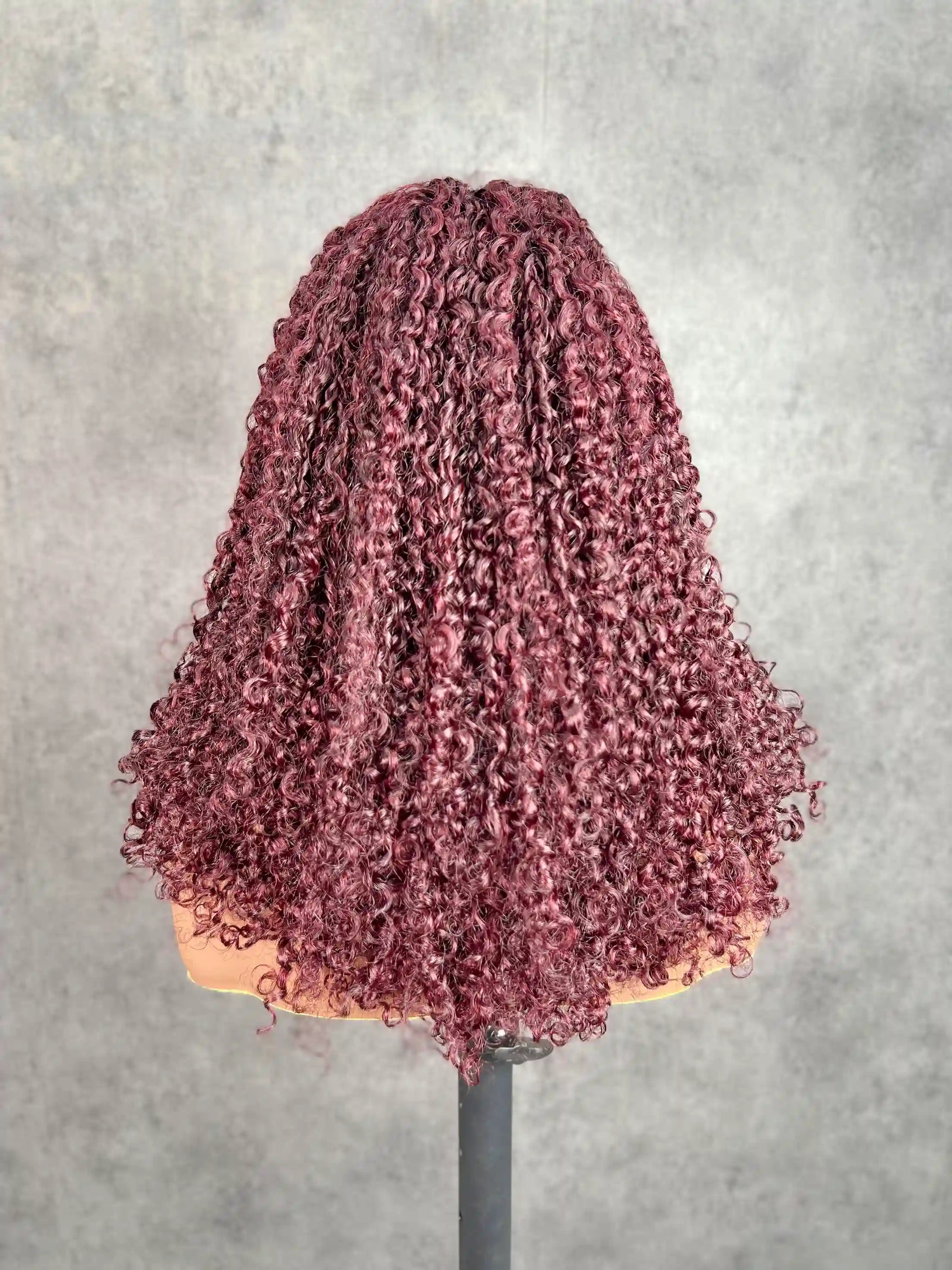 Pixie Curly SDD 99J Colorful Closure Lace Wig BoruiHair| 5x5 Closure & 13x4 Frontal| 100% Human Hair