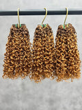 3PCS Super Double Drawn Color T4/30 Pixie Curly Hair Bundles | 12–30 Inch |  Boruihair | 100% Human Hair
