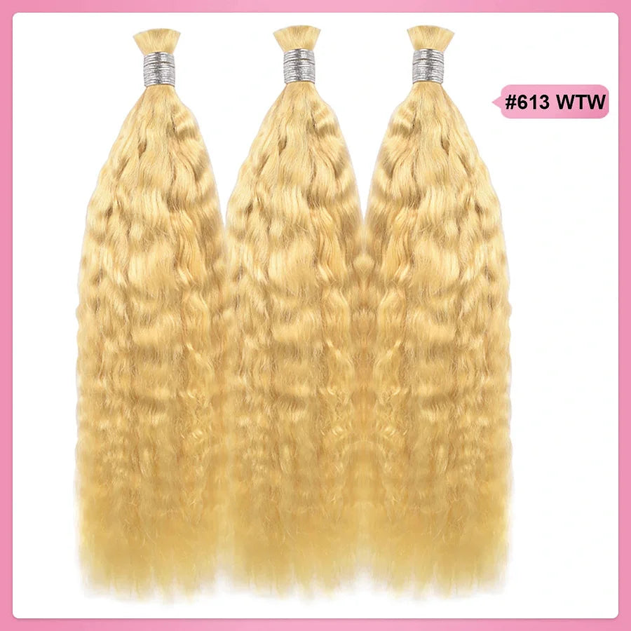 #613 Wave And Wet Hot Braids Bulk Human Hair BORUIHAIR
