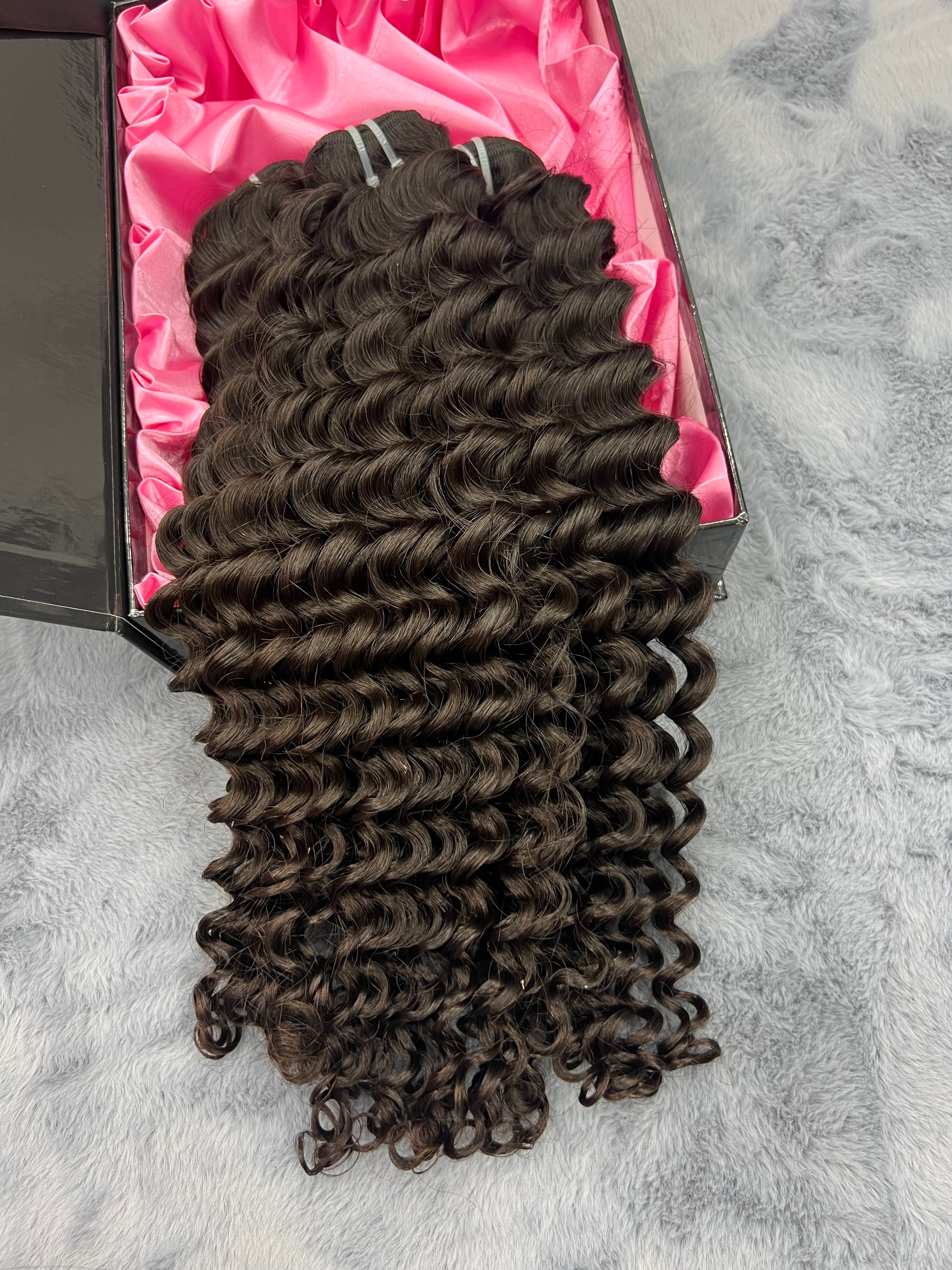 3PCS Deep Wave Top Raw Hair Bundles | 12–30 Inch | Boruihair | 100% Human Hair