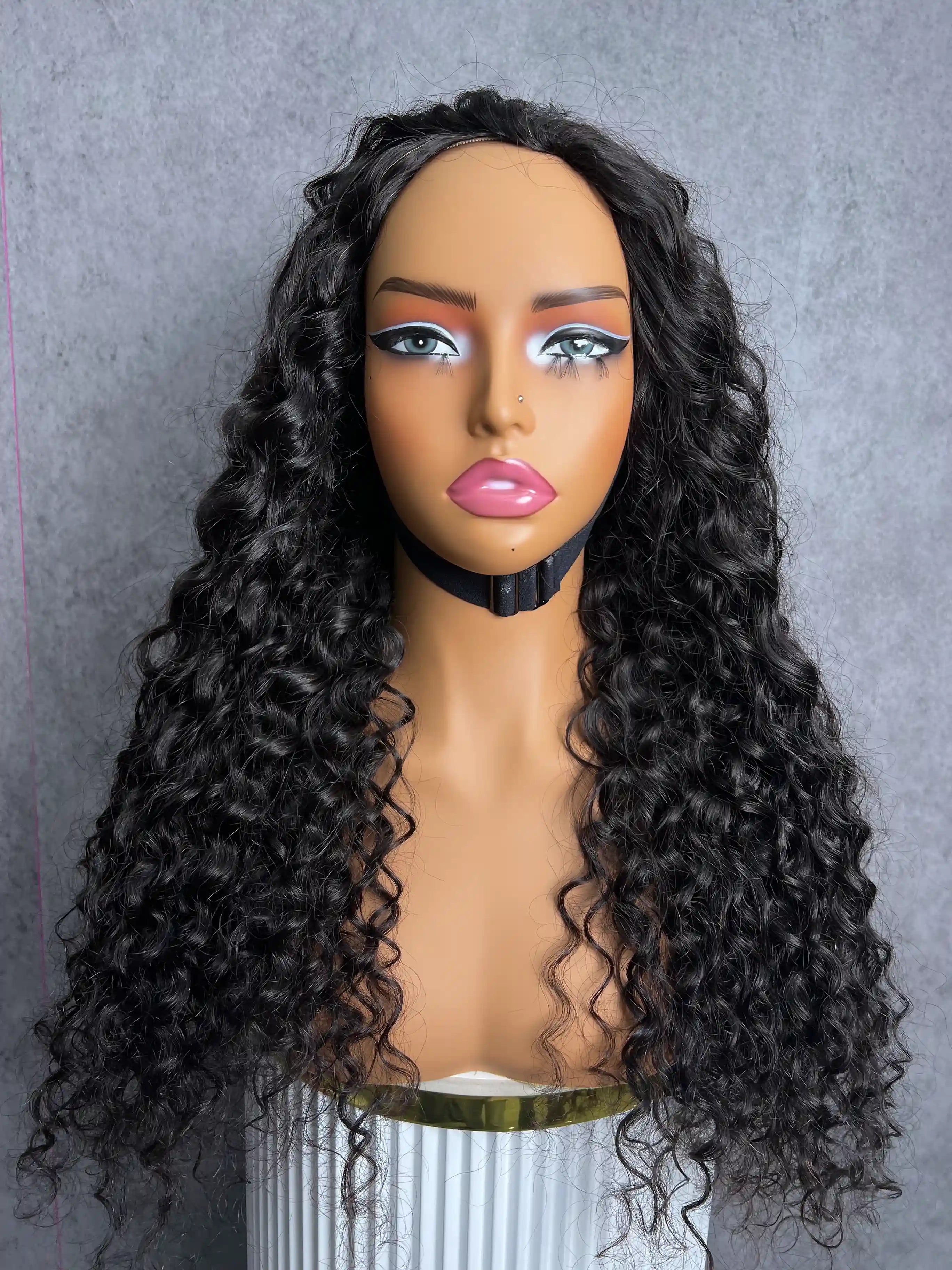 Water Wave | Virgin Hair | Wear & Go Half Wig | 3 In 1 Wig No Glue Half Wig | 100% Human Hair