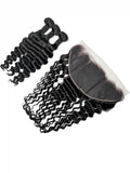 Natural Wave 3PCS Bundles & 1PC 13x6 Lace Frontal | Transparent & HD Lace | 100% Human Hair | Top Virgin Hair
