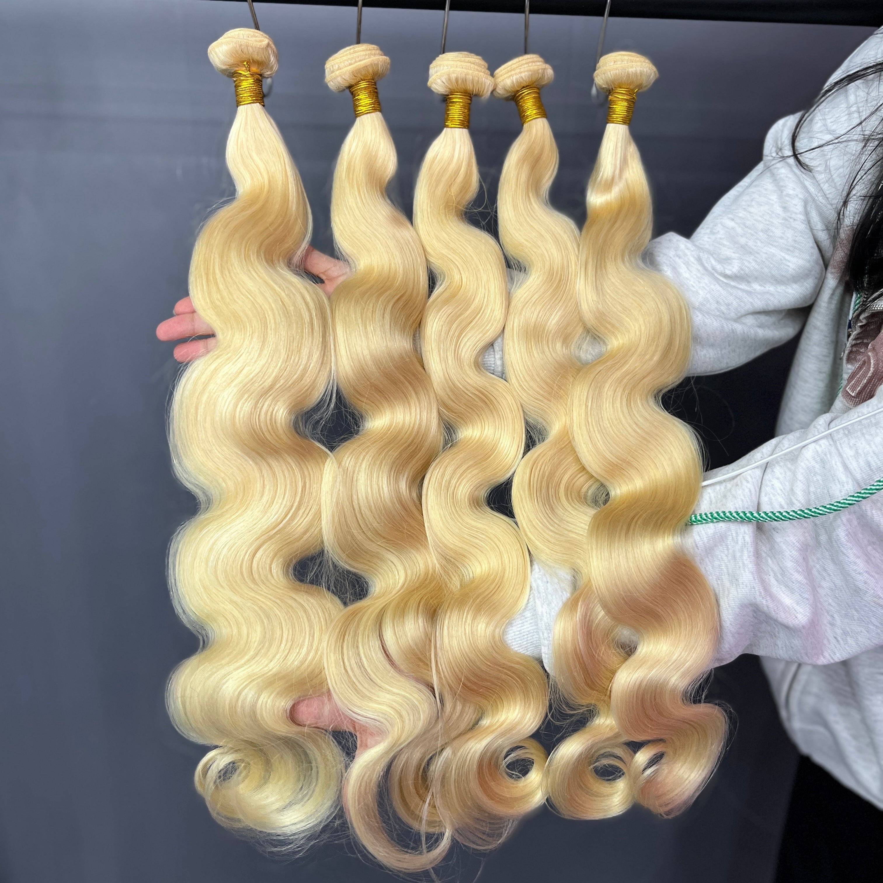 12A 3PCS Body Wave 613 Blonde Hair Bundles 100% Human Hair