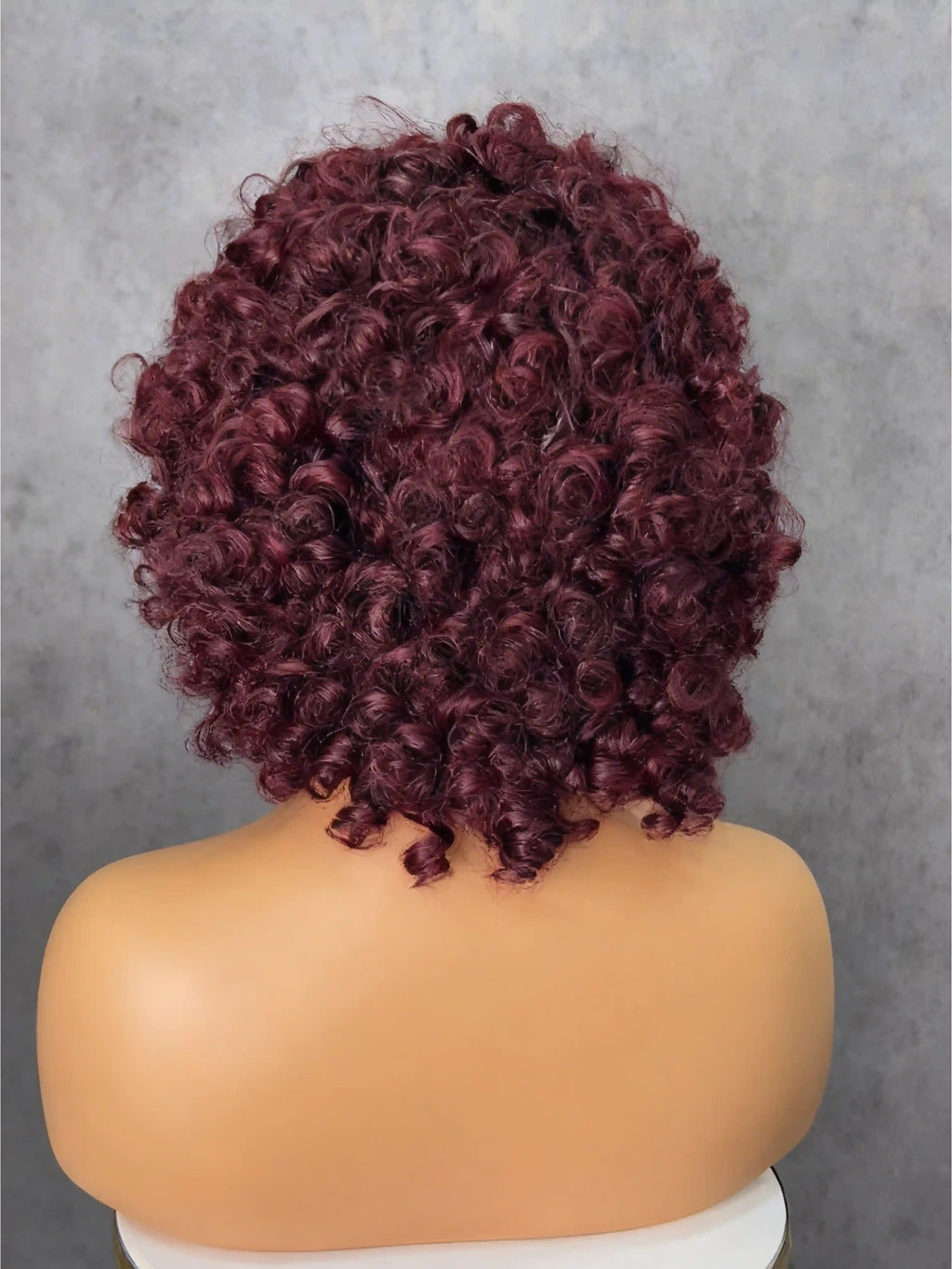 SDD 99j Rose Curly Drawstring Color Wigs Easy To Wear & Go 3/4 Flip Over Half Wig Glueless 100% Human Hair