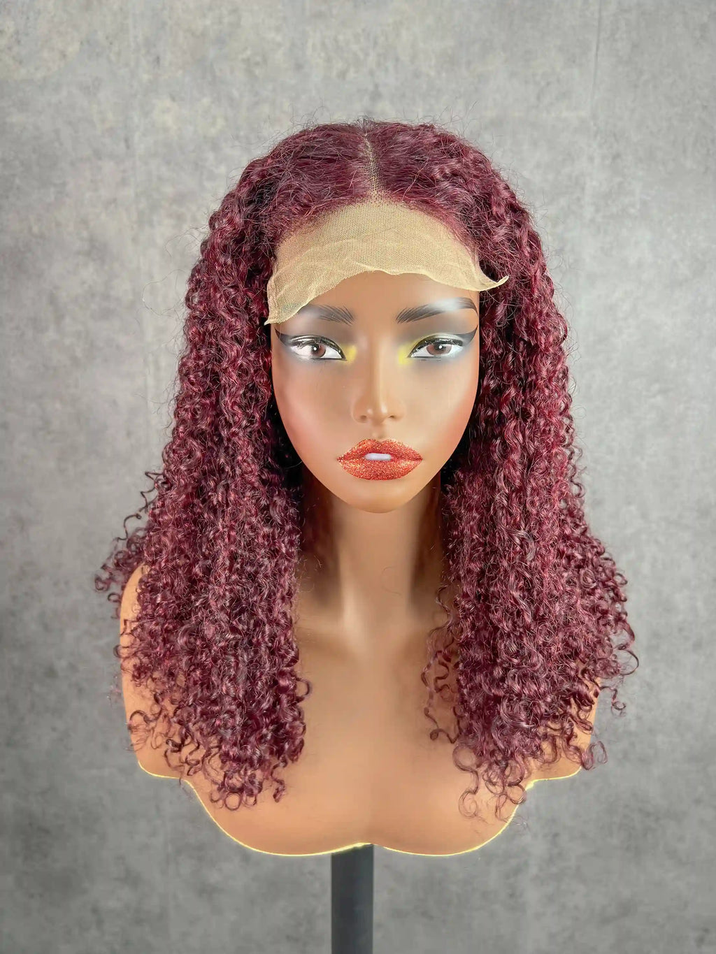 Pixie Curly SDD 99J Colorful Closure Lace Wig BoruiHair| 5x5 Closure & 13x4 Frontal| 100% Human Hair