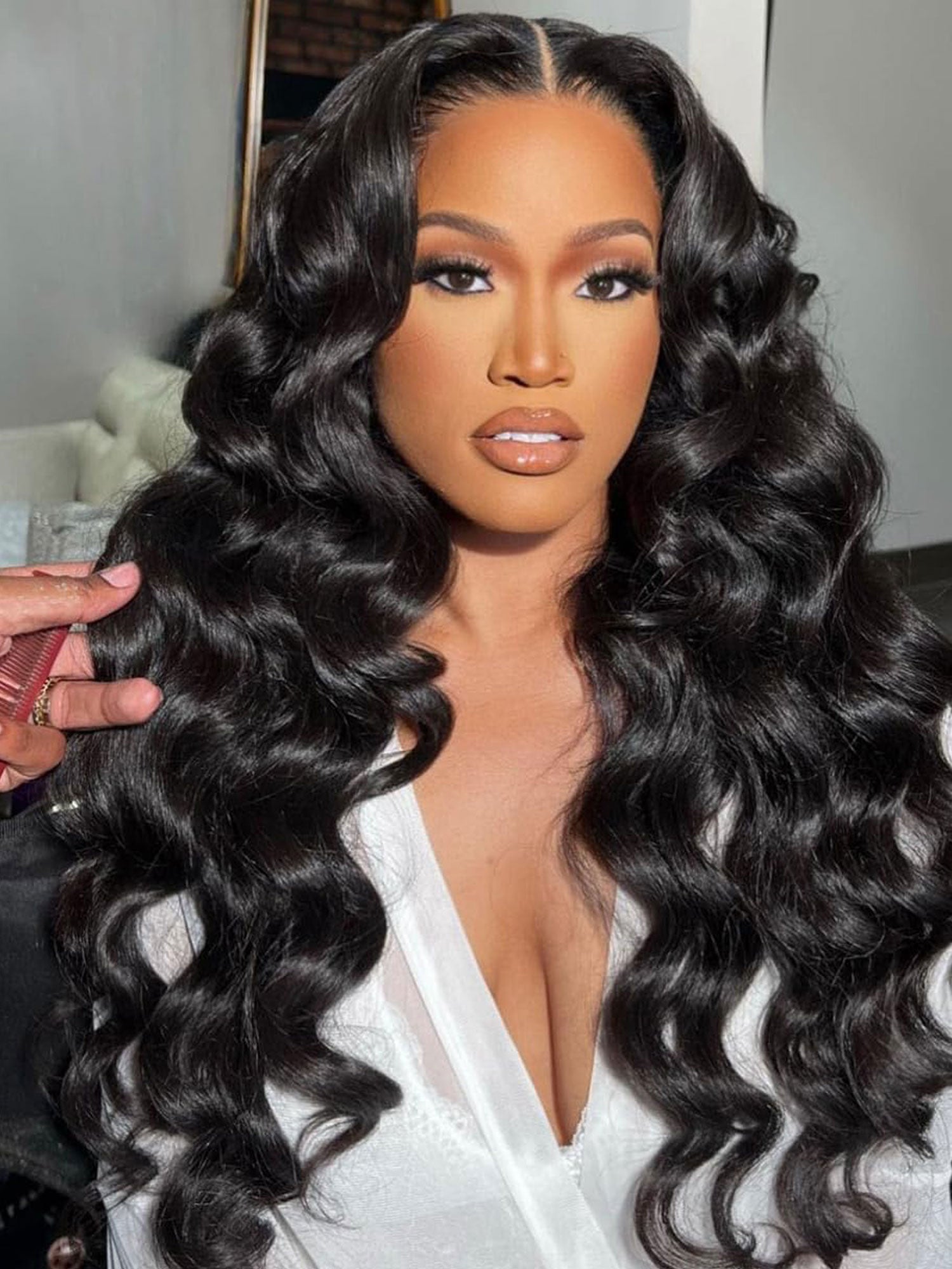 13x4 Loose Wave Glueless Lace Wig | HD Lace & Transparent Lace | 200% & 250% Density | Boruihair 100% Human Hair