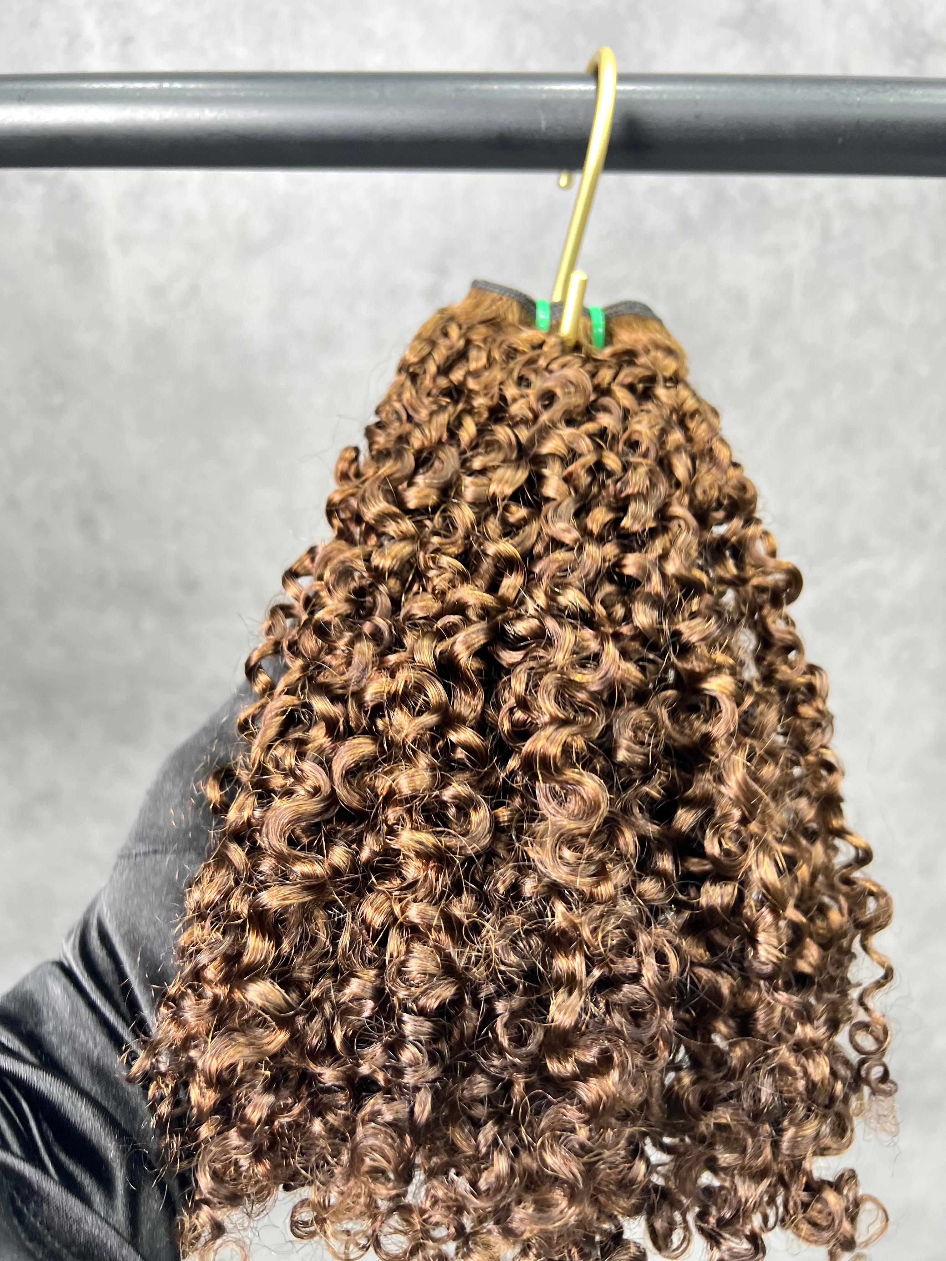 1PC Color #4 Pixie Curly SDD Hair Bundles | 12–30 Inch | Boruihair | 100% Human Hair