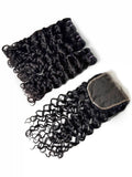 Water Wave 3PCS Bundles & 1PC 5x5 Lace Closure | Transparent & HD Lace | 100% Human Hair | Top Virgin Hair