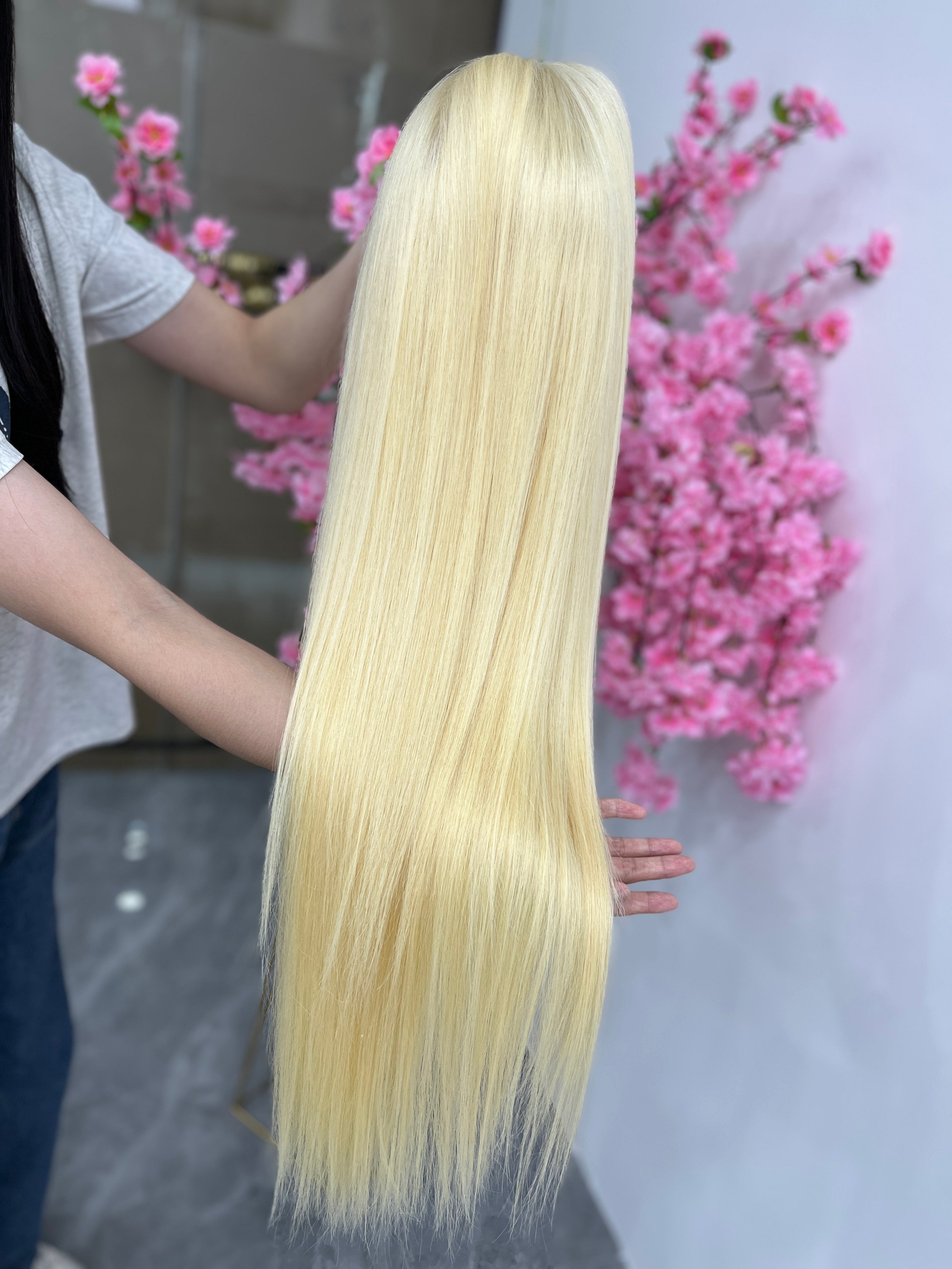 250% Blonde 613# Straight HD Lace Color Wig | 4x4,5x5 Closure | 100% Human Hair | Boruihair