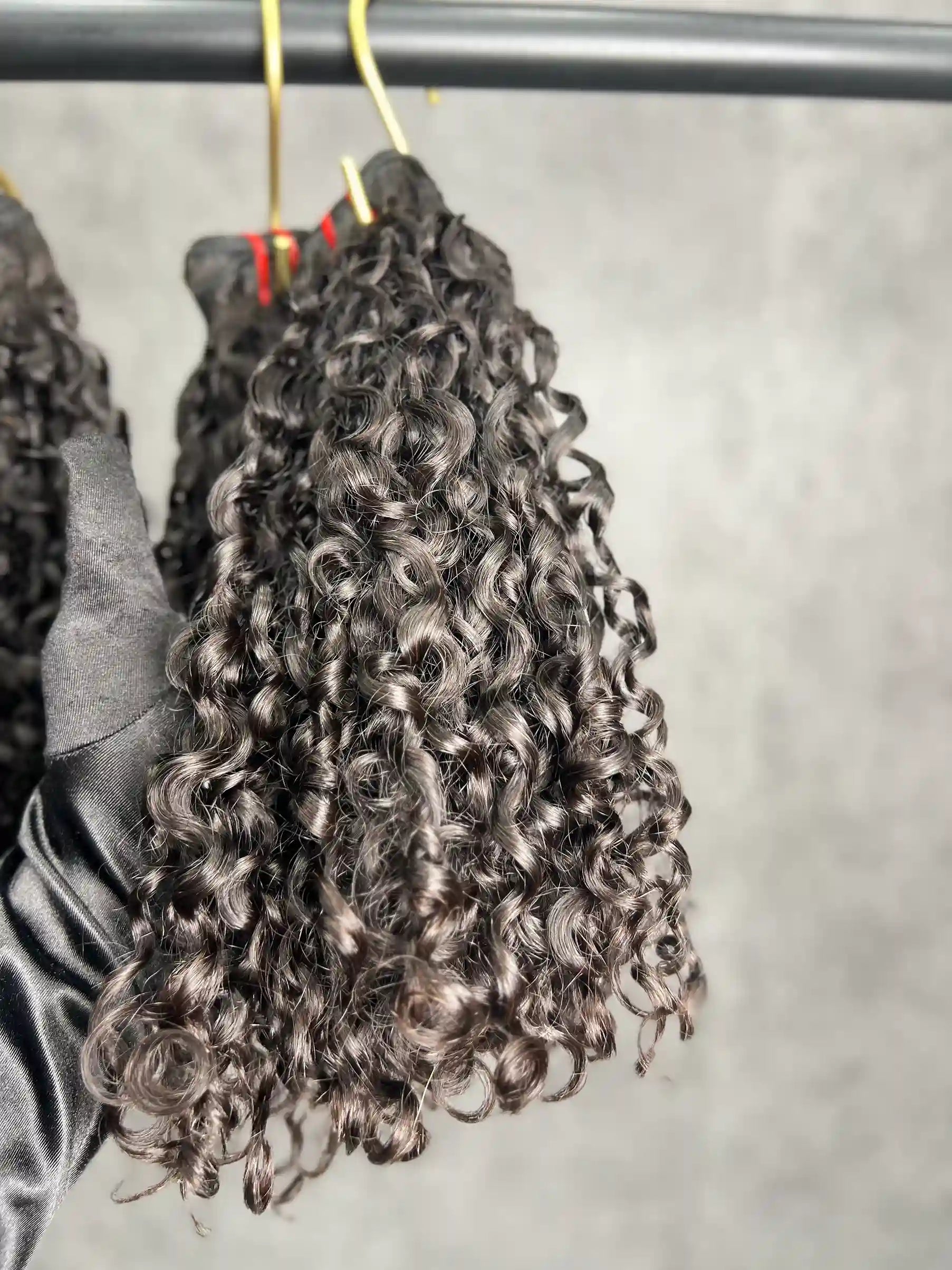 3PCS  Double Drawn Pixie Curly Large Curls Burmese Hair Bundles | 10–24 Inch | Boruihair | 100% Human Hair