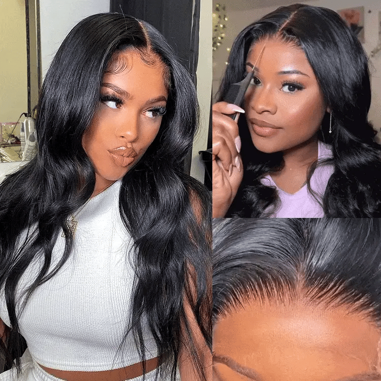 Pre Bleached Knots 13x6 Wavy Glueless Lace Wig | HD Lace & Transparent Lace | 200% & 250% Density | Boruihair 100% Human Hair