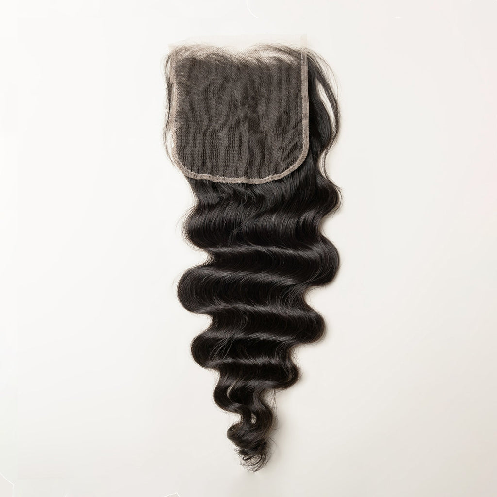 Loose Wave Lace 4x4 & 5x5 Closures | 12–22"| 100% Human Hair | Transparent & HD Lace | Boruihair