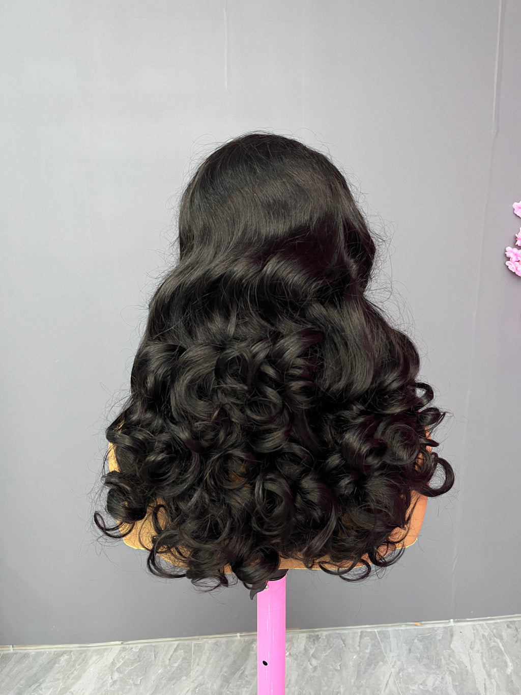 Color Lace Wig 13X4 Transparent Lace Bouncy Curly Lace Frontal Wig