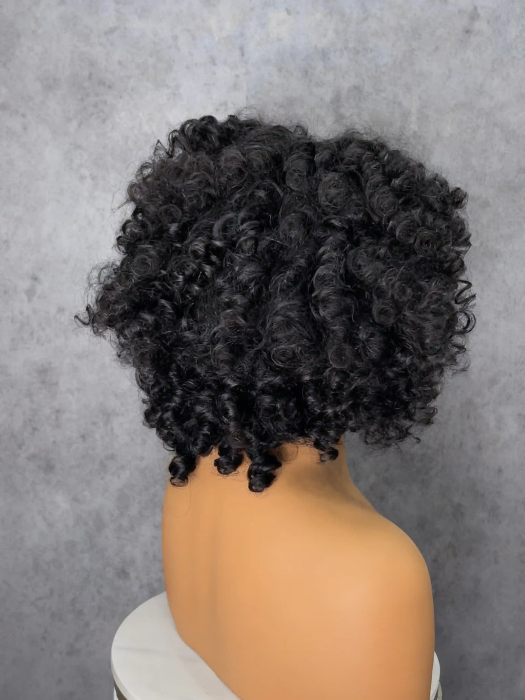 SDD Rose Curly Drawstring Wigs Easy To Wear & Go 3/4 Flip Over Half Wig Glueless 100% Human Hair