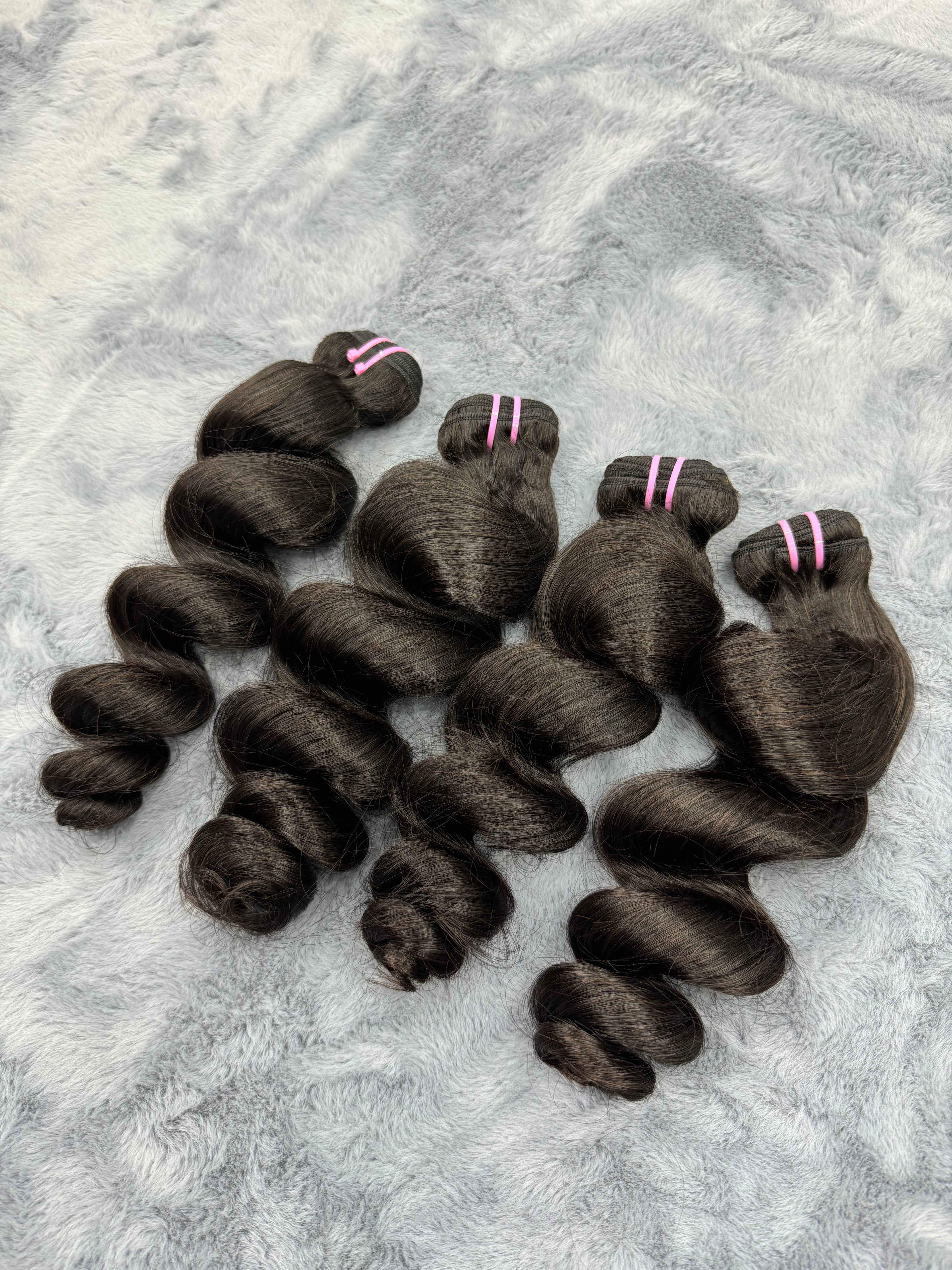 4PCS Loose Wave Top Vrigin Hair Bundles | 12–30 Inch | Boruihair | 100% Human Hair
