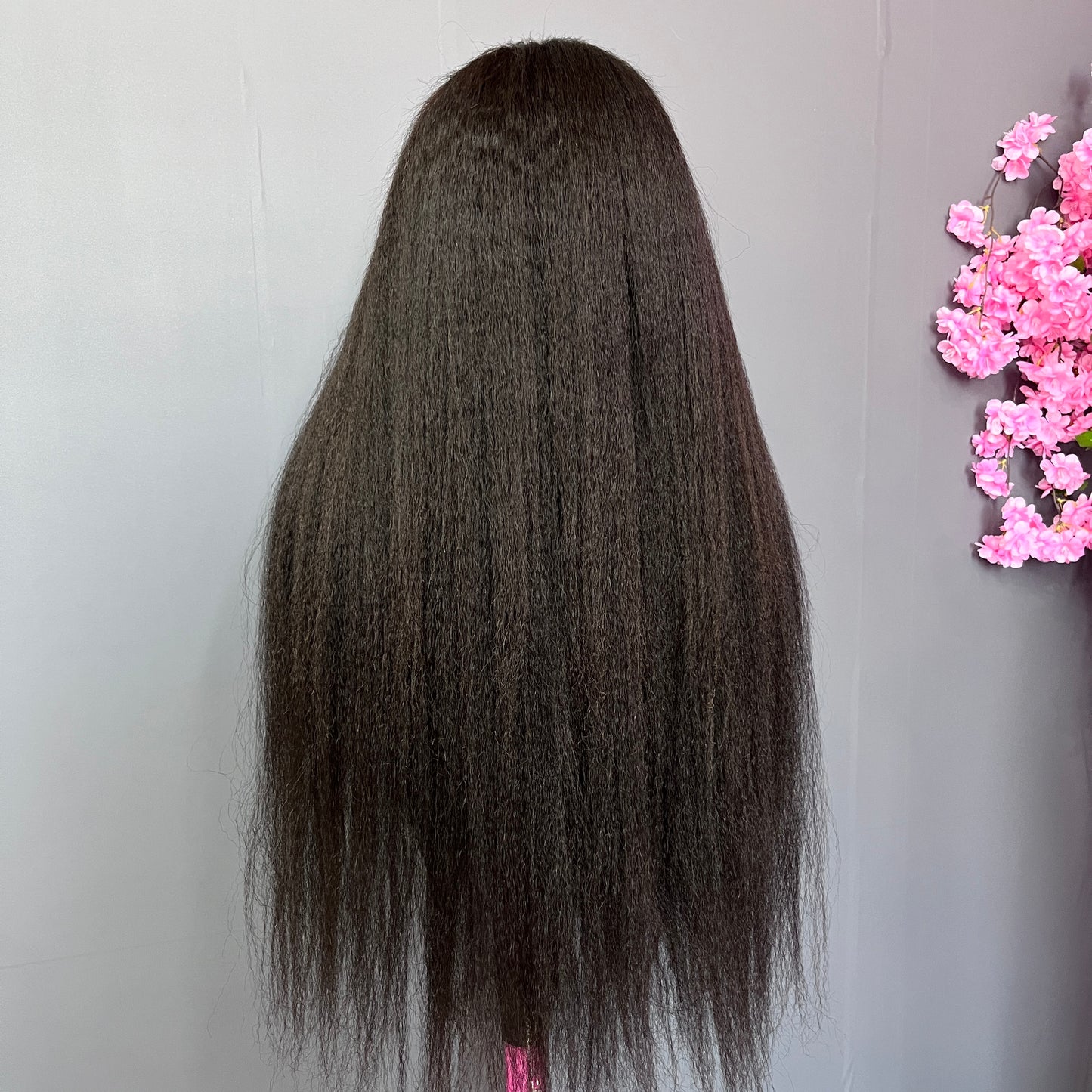 200% Density Kinky Straight 5X5 13X4 13X6 HD/ TP Lace Frontal Wig