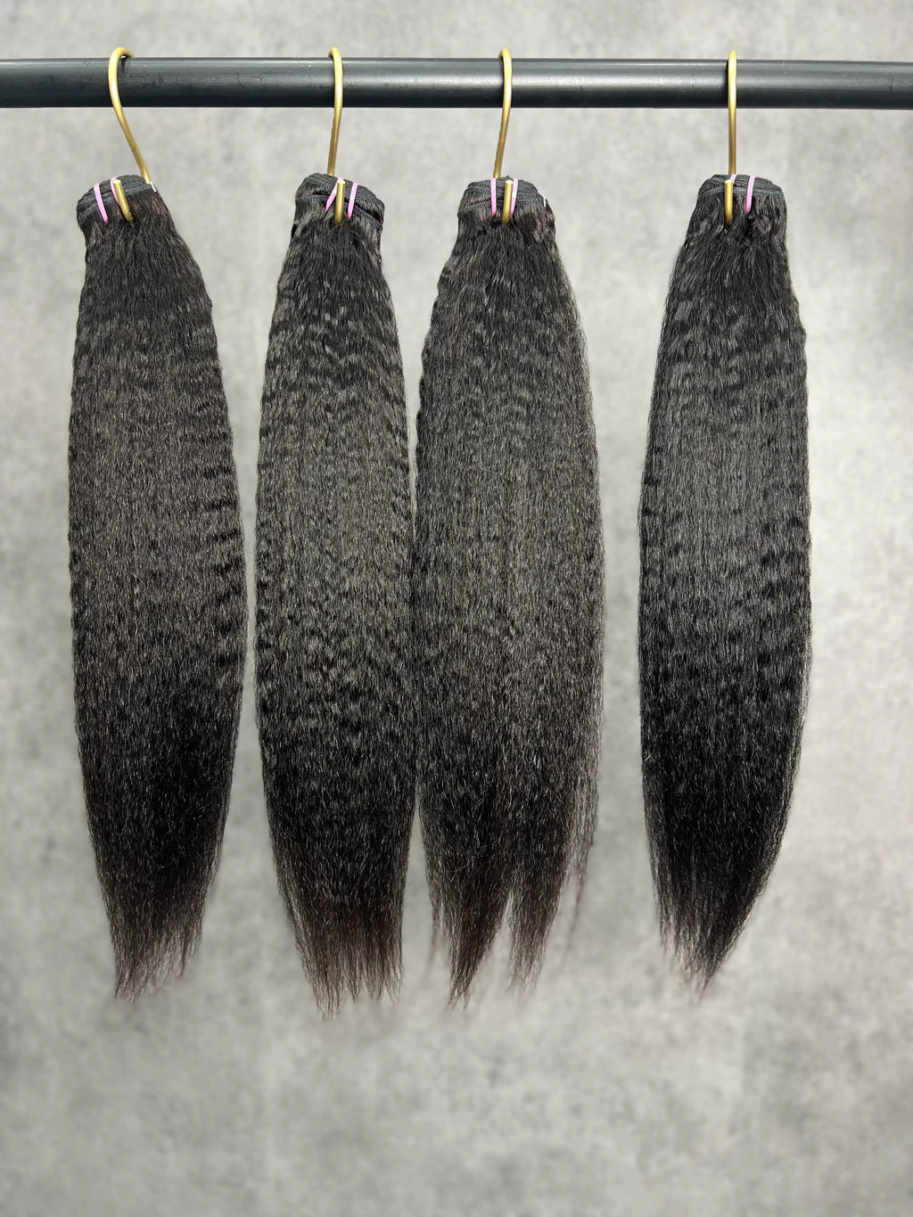 4PCS Kinky Straight Top Vrigin Hair Bundles | 12–30 Inch | Boruihair | 100% Human Hair
