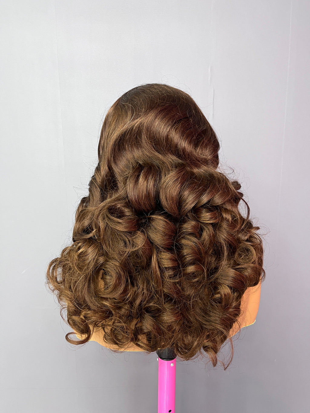 Color Lace Wig 13X4 Transparent Lace Bouncy Curly Lace Frontal Wig
