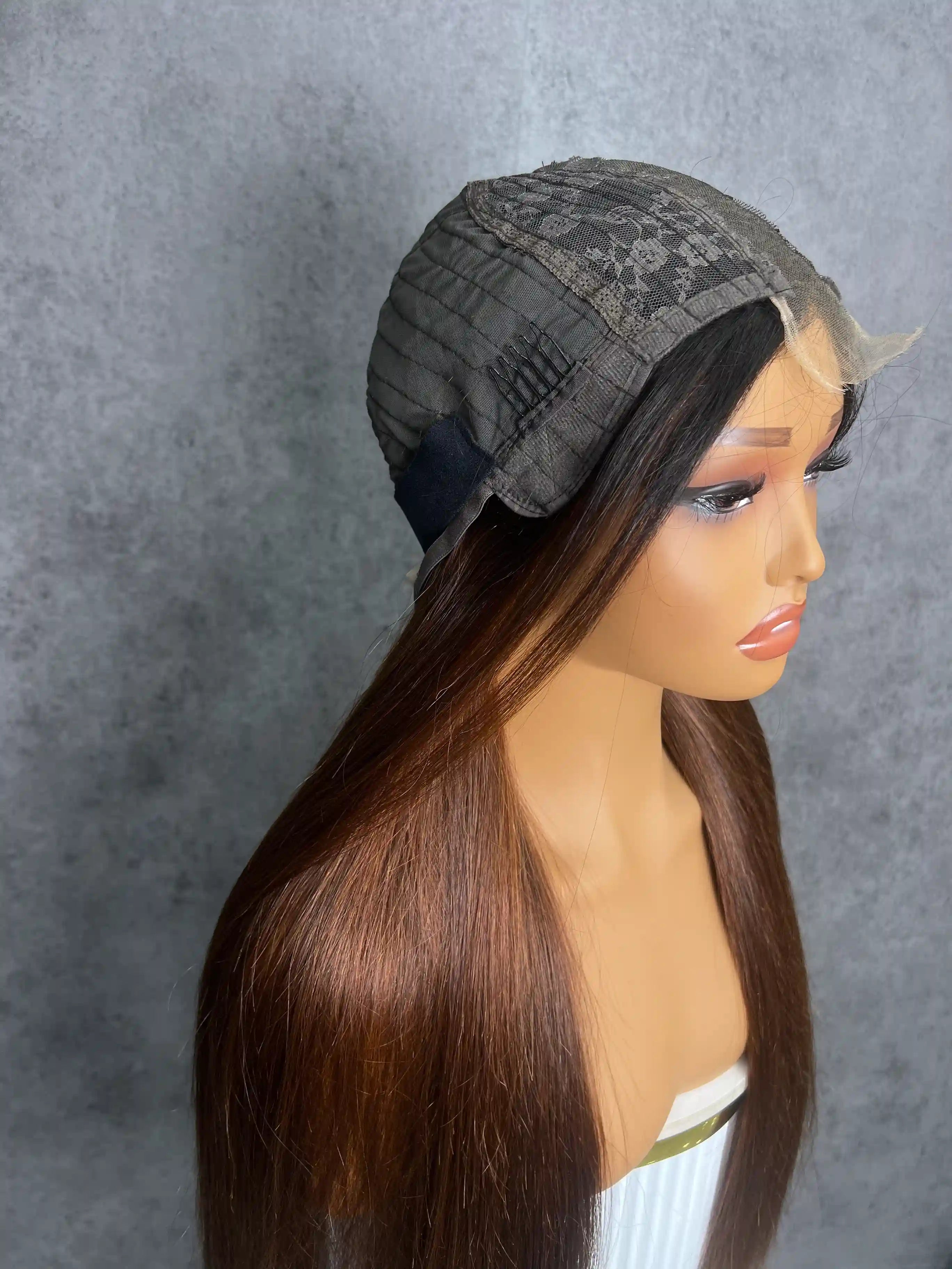 T1B/4# Straight 250% Density HD Lace Color Wig | 2x6 Closure | 100% Human Hair | Boruihair