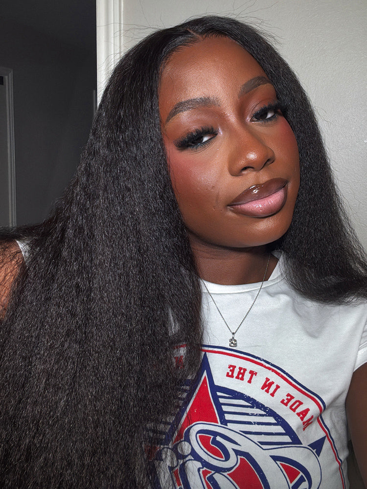 Kinky Straight HD Lace Wig | 13x4, 13x6 Frontal | 100% Human Hair | Boruihair