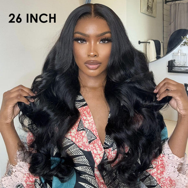 Pre Bleached Knots 13x6 Wavy Glueless Lace Wig | HD Lace & Transparent Lace | 200% & 250% Density | Boruihair 100% Human Hair