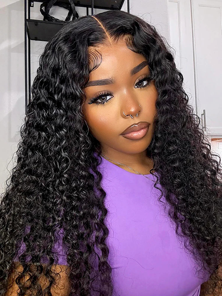 13x4 Water Wave Glueless Lace Wig | HD Lace & Transparent Lace | 200% & 250% Density | Boruihair 100% Human Hair