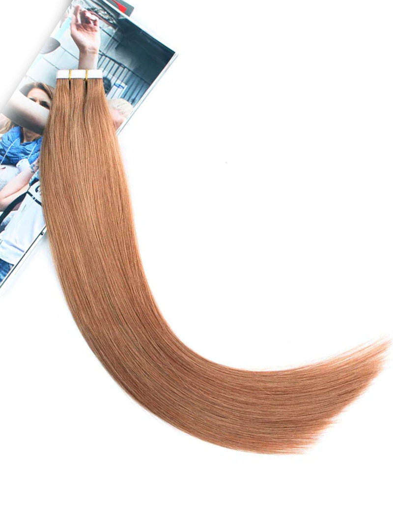 #30 Straight Tape in Hair  Extensions 20pcs 50g/pack Seamless Skin Weft Hair | 100% Human Hair | BORUIHAIR